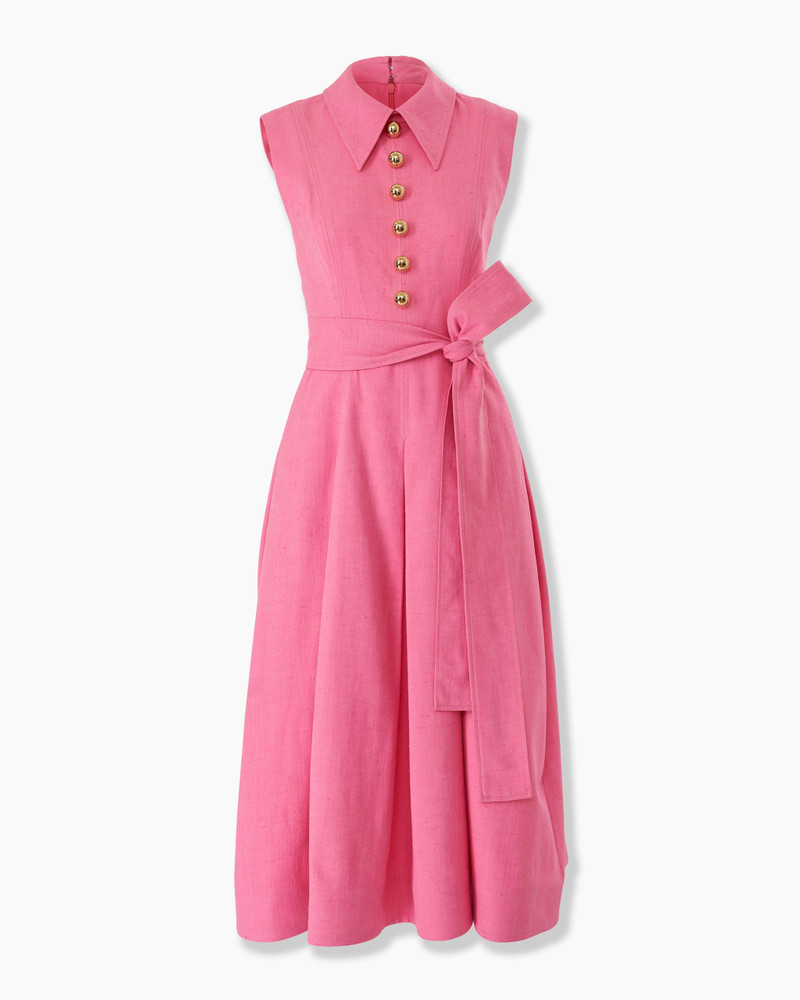 Sleeveless Belted Midi Dress 1