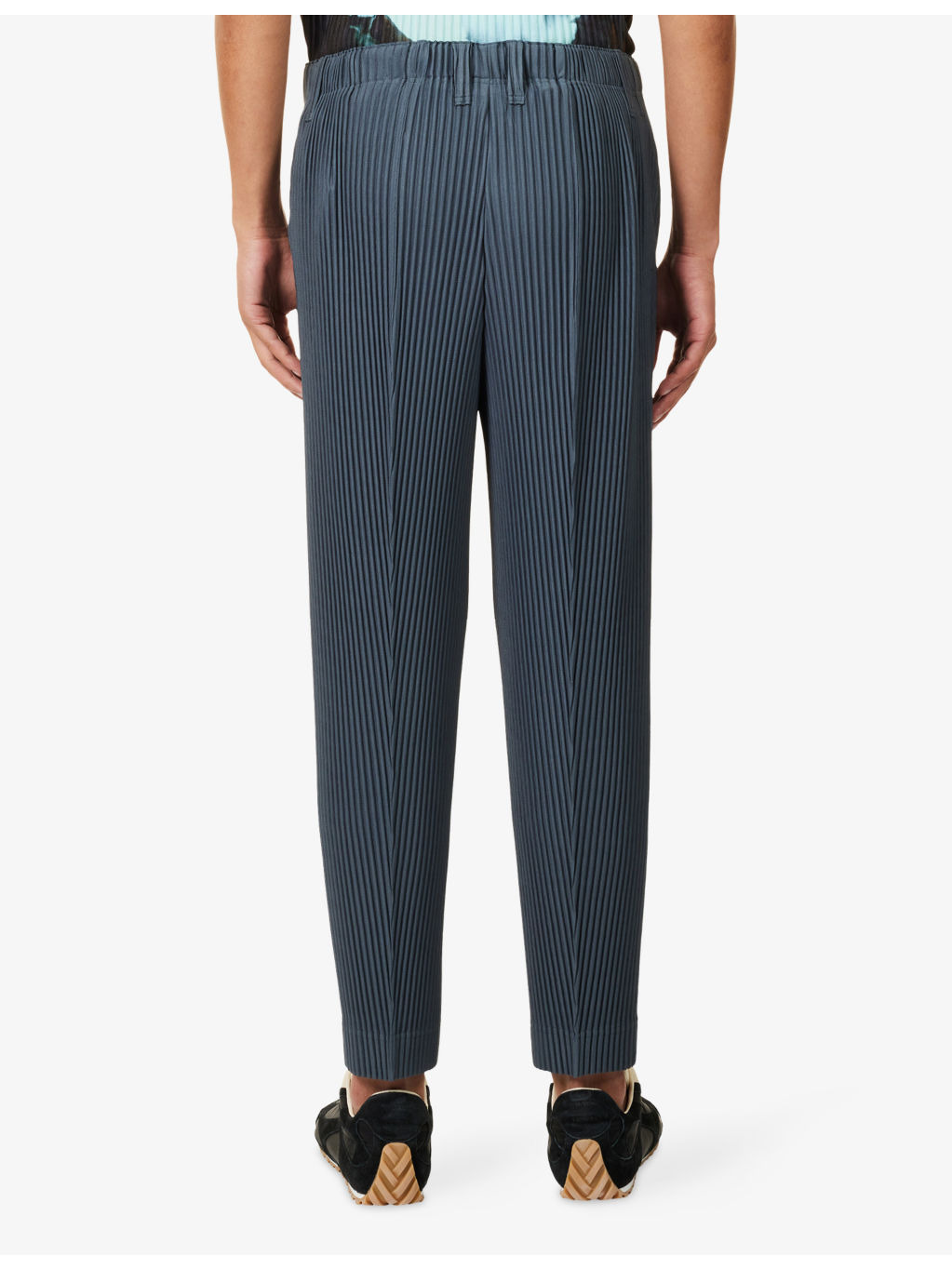 Tapered Pleated Woven Trousers - 4