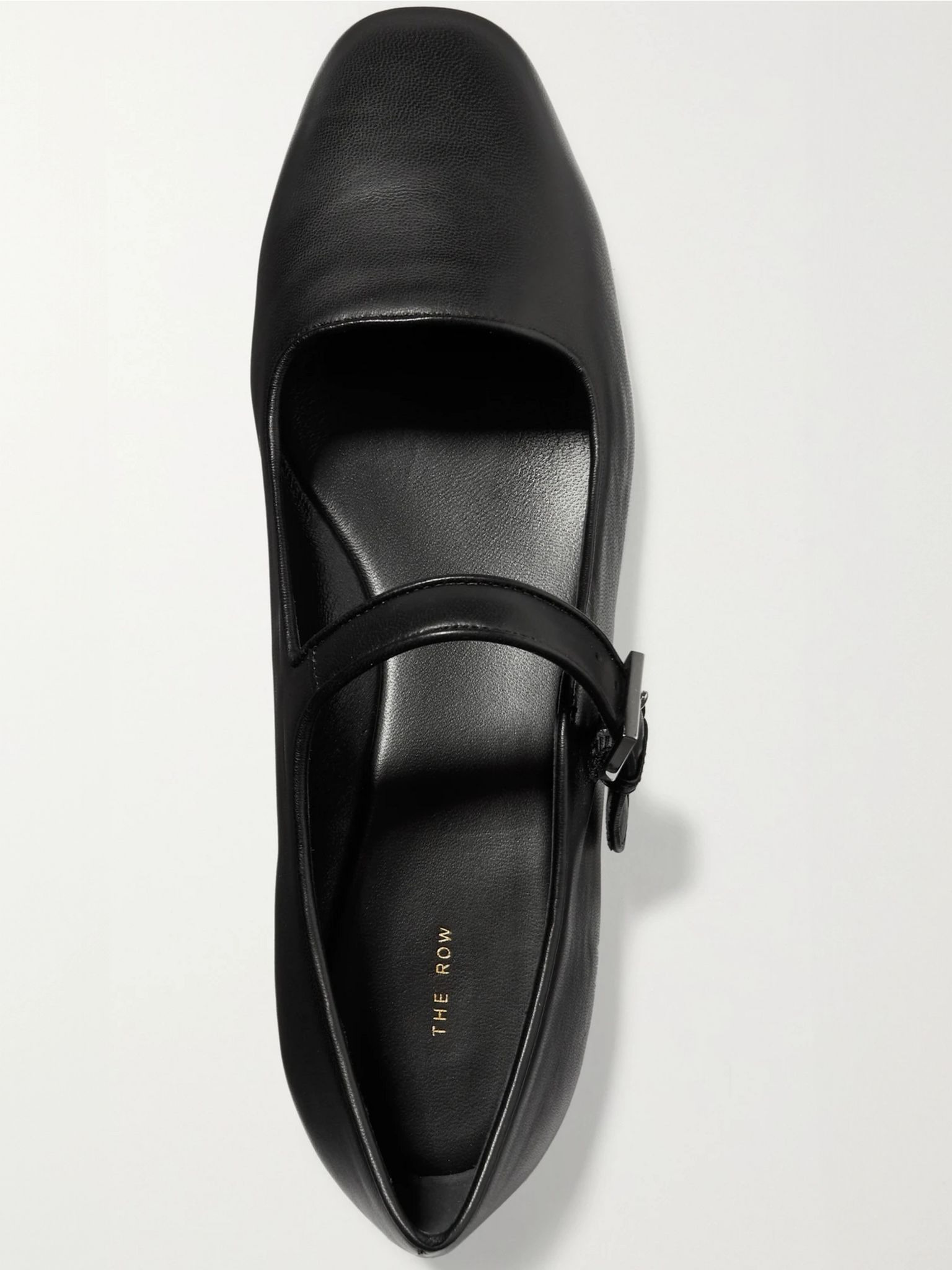 Ava leather Mary Jane ballet flats Black - 5