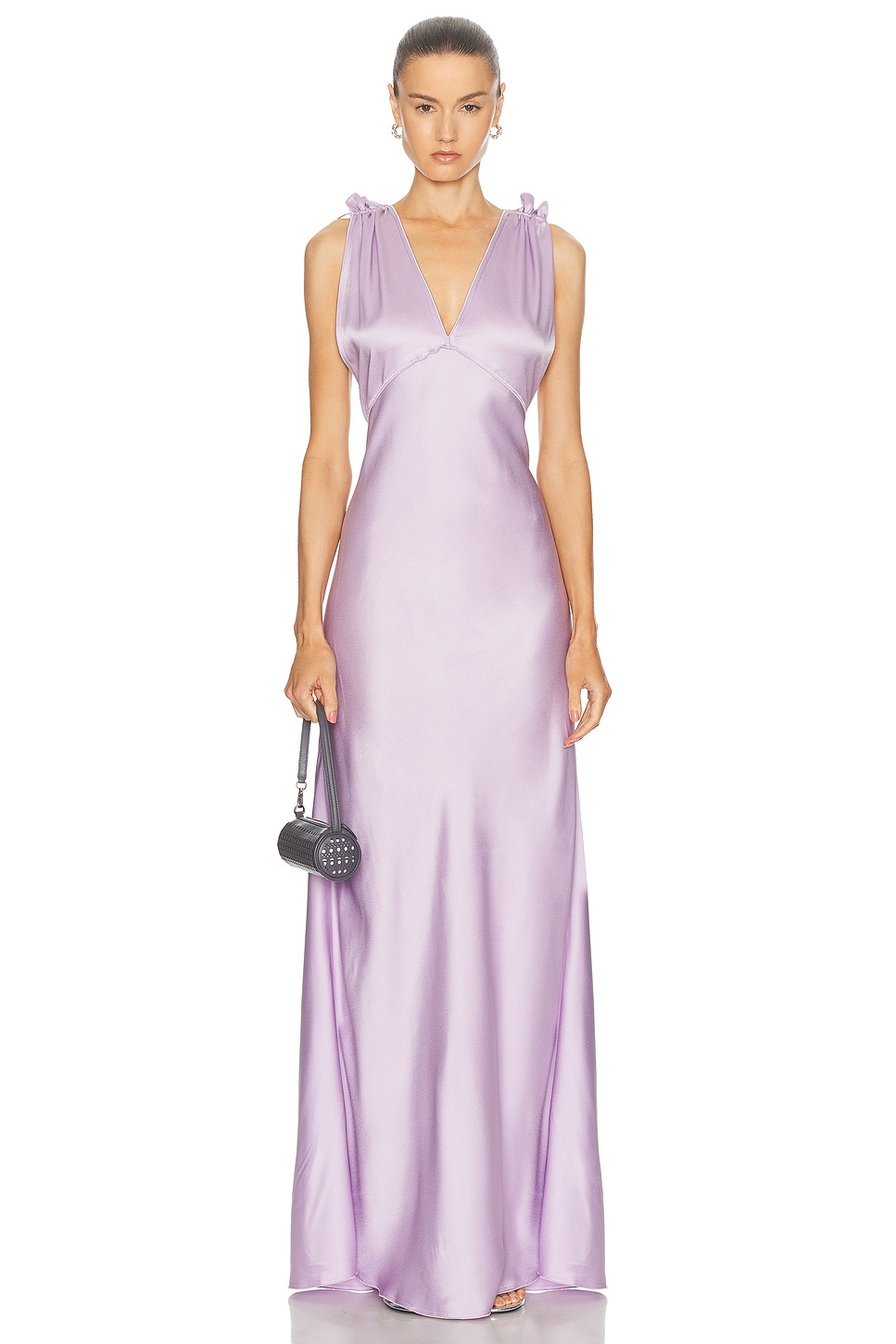 Gathered Shoulder Gown - 1