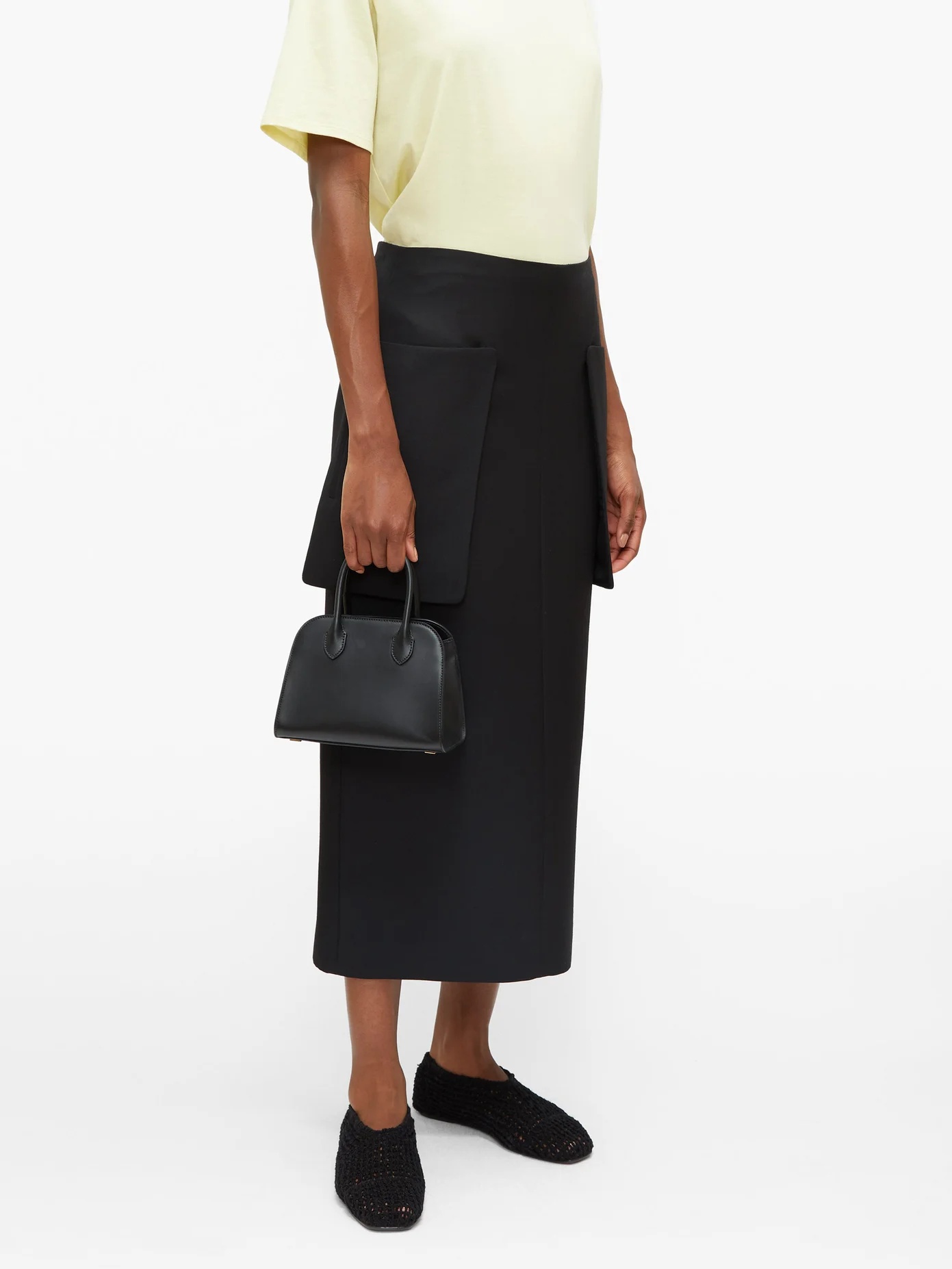 Jenna patch-pocket crepe pencil skirt - 6