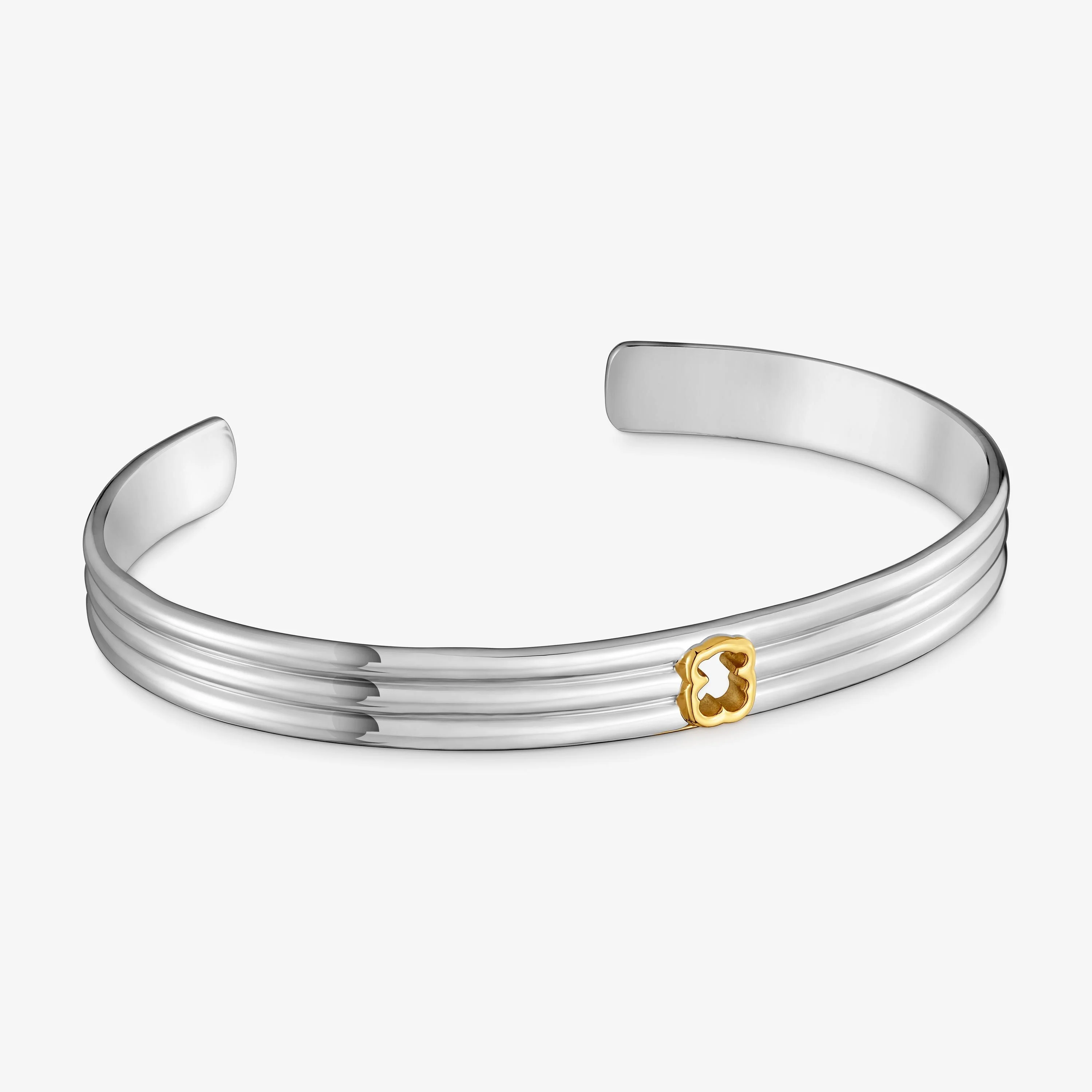 7-mm steel Bangle with two-tone bear TOUS Galia - 1