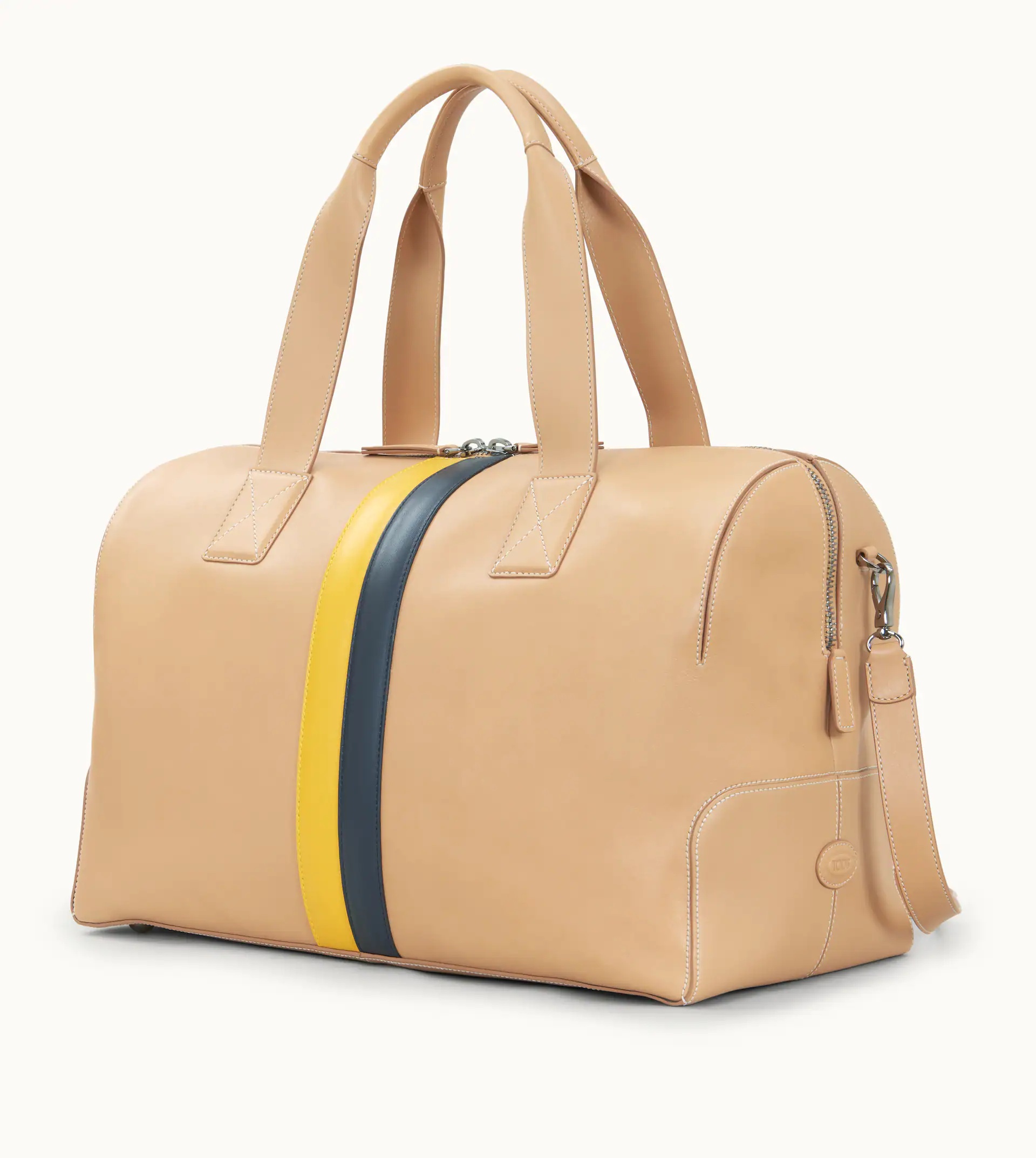 DUFFLE BAG LARGE - BEIGE, YELLOW, BLACK - 4