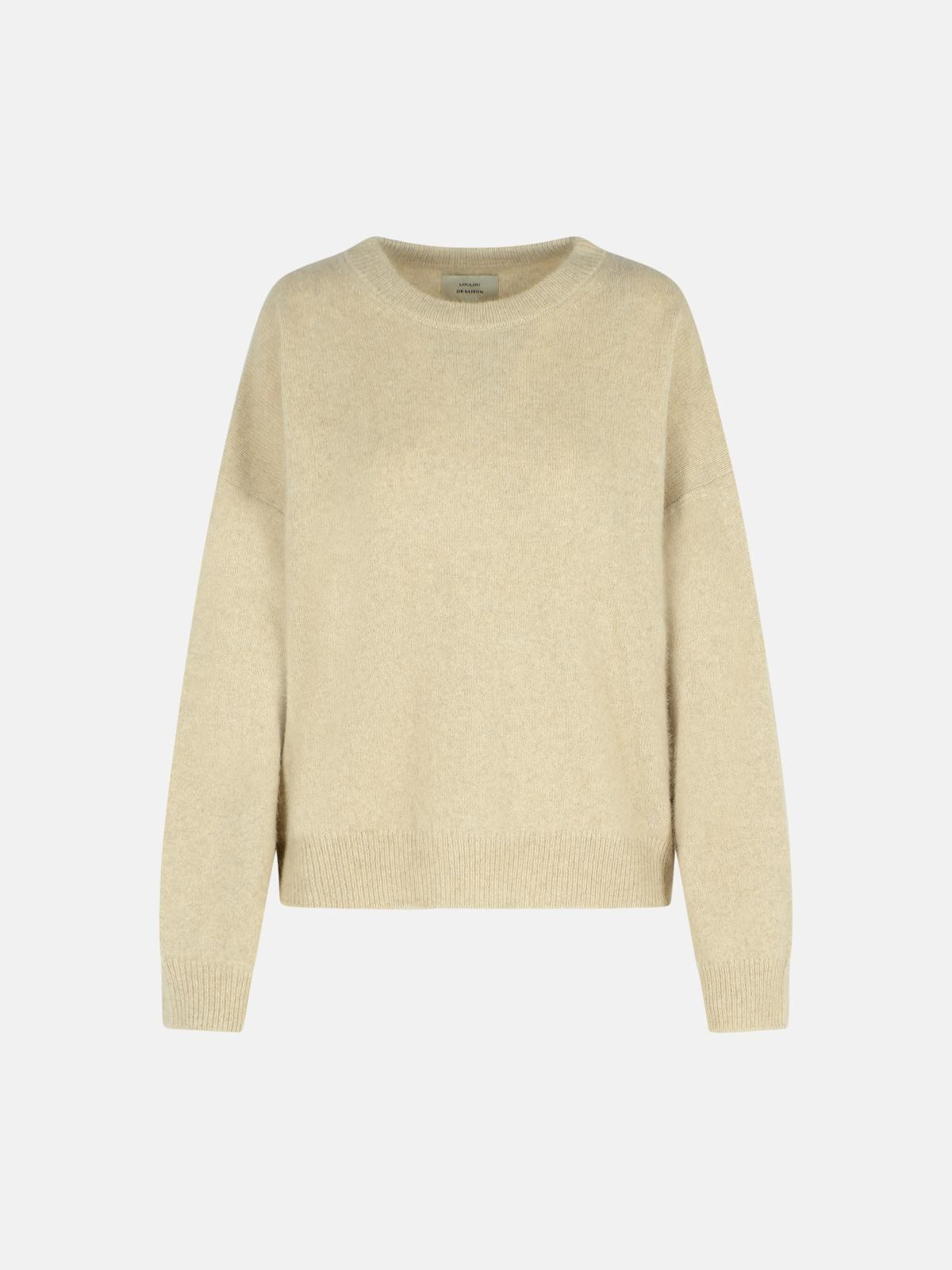 MELANGE ROCK WOOL BLEND SWEATER - 1