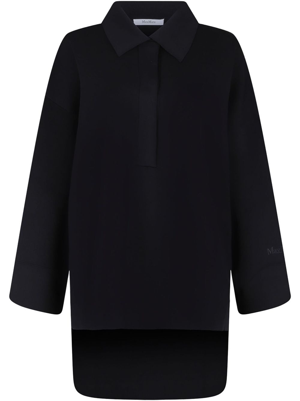 logo-print cape - 1