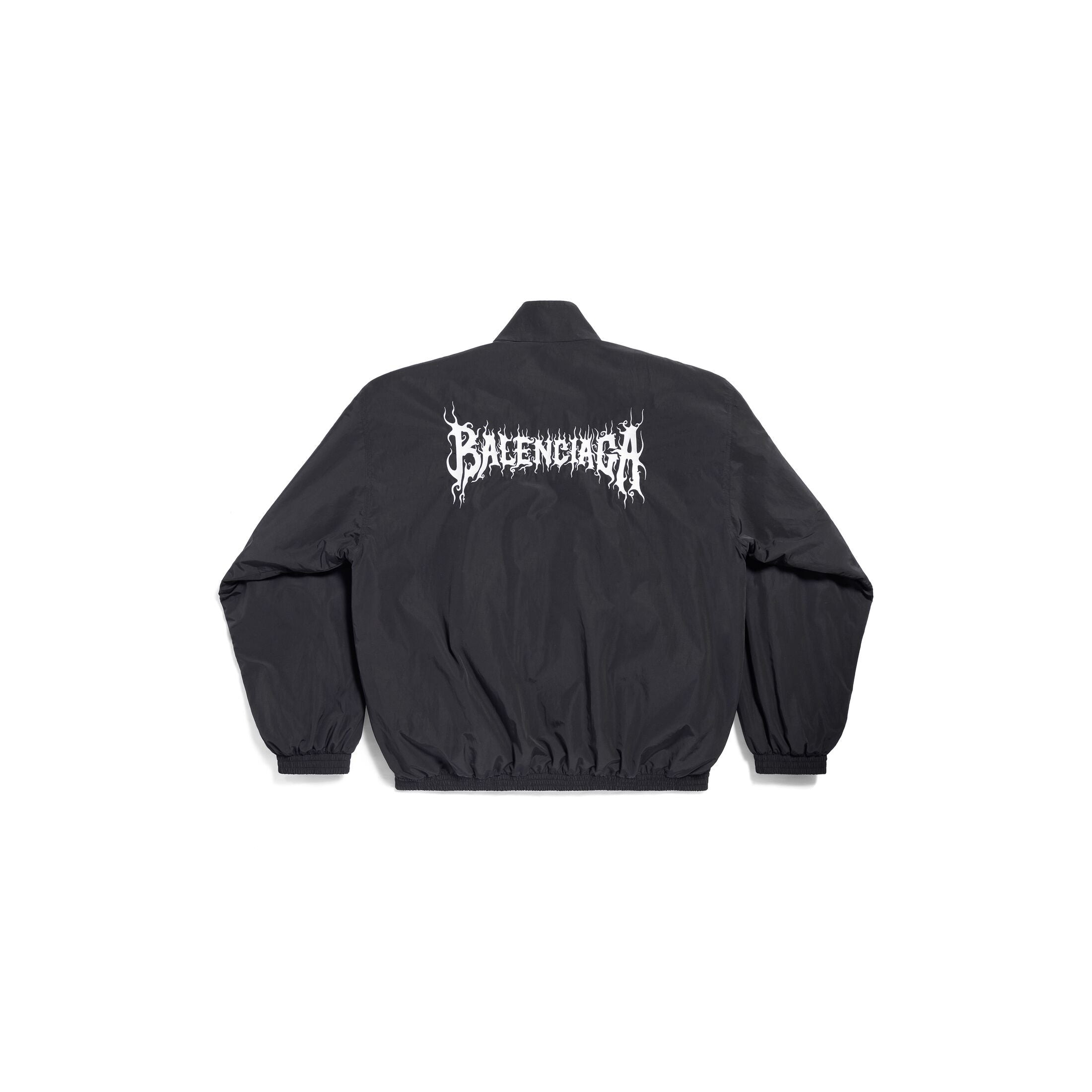 (WMNS) Balenciaga Diy Metal Outline Tracksuit Jacket 'Black' 773063TNQ251000 - 2