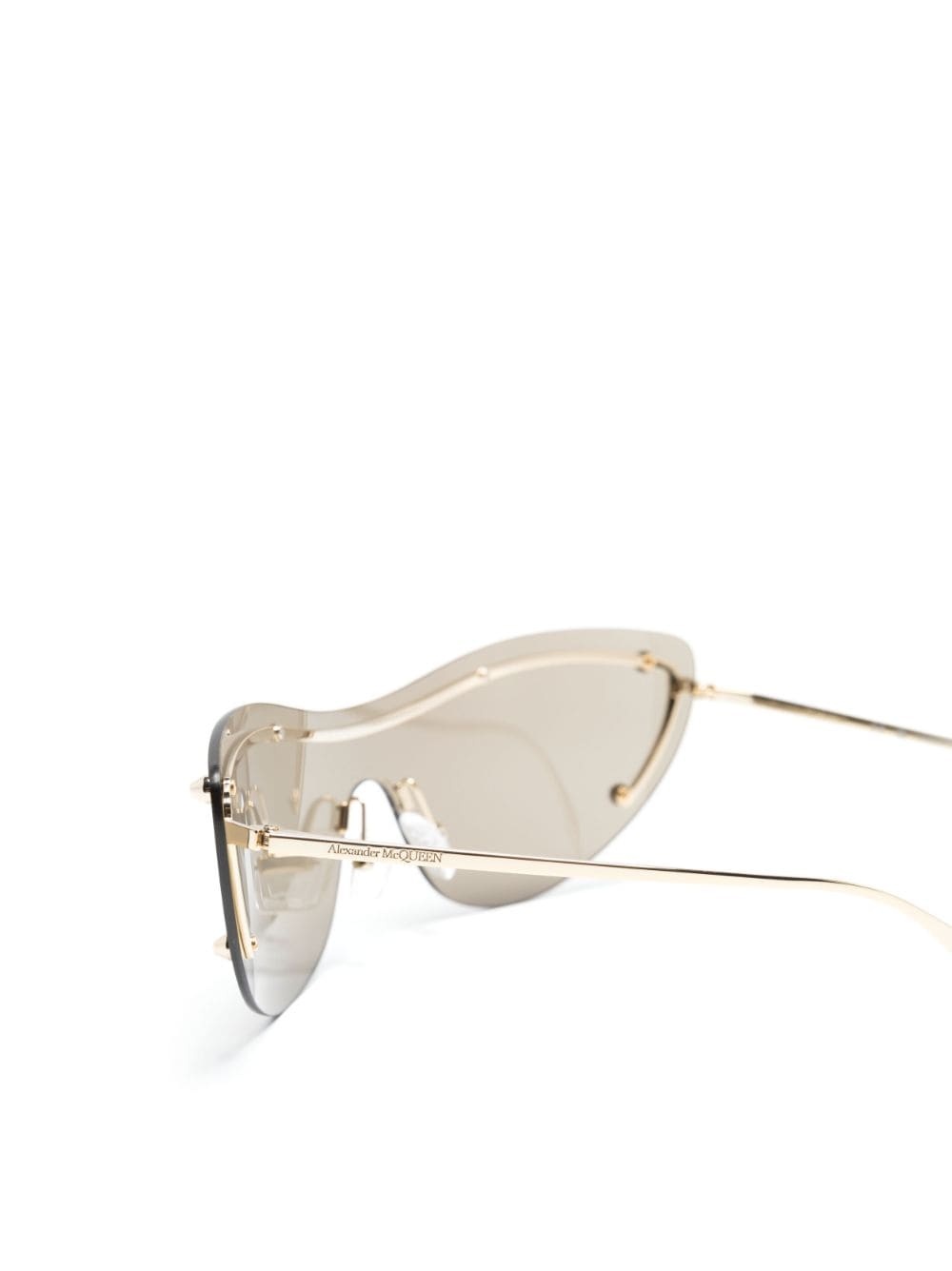 Spike-stud detail cat-eye mask sunglasses - 3