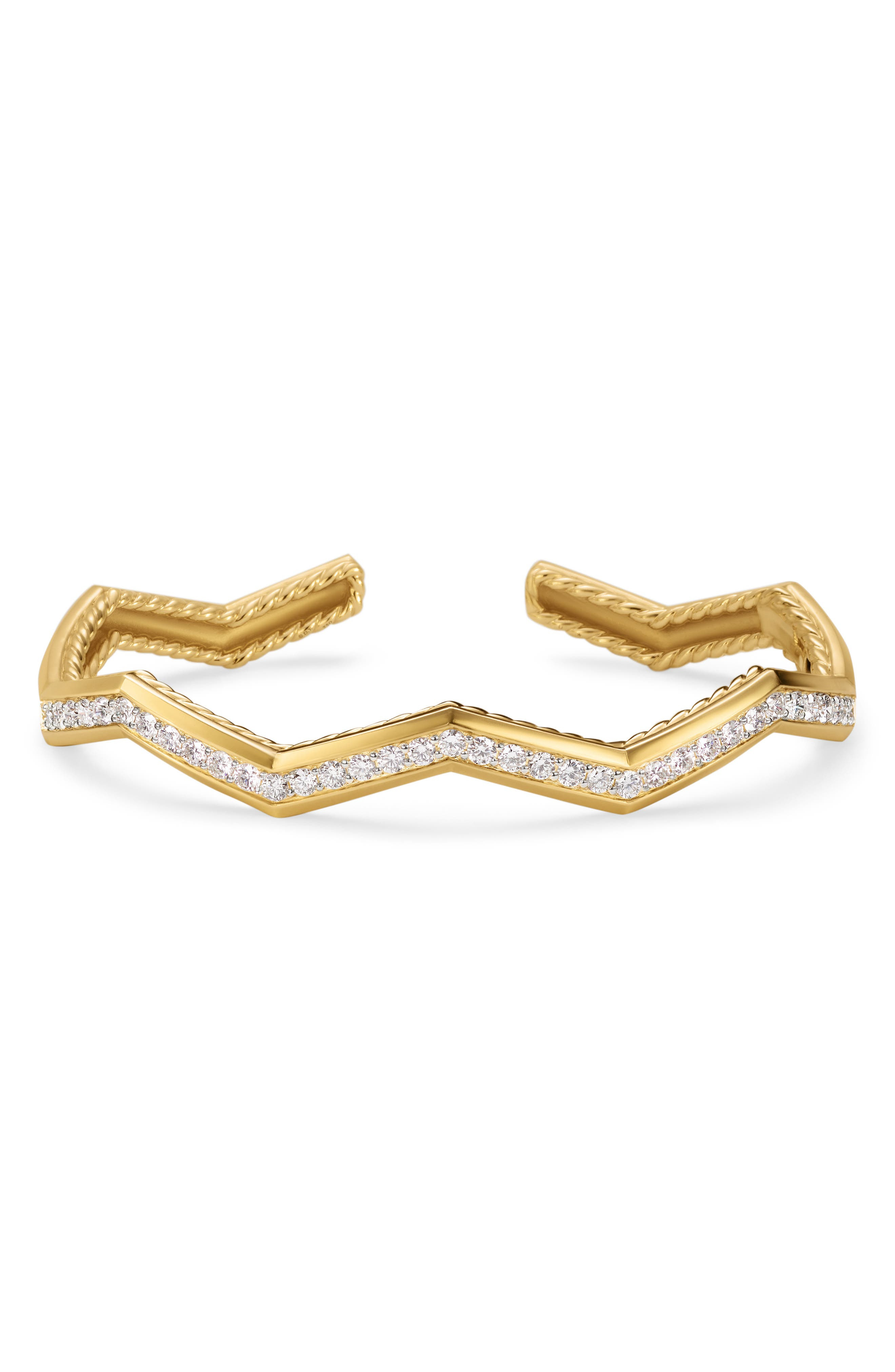 David Yurman Zig Zag Stax Cuff Bracelet in 18K Yellow Gold at Nordstrom - 5