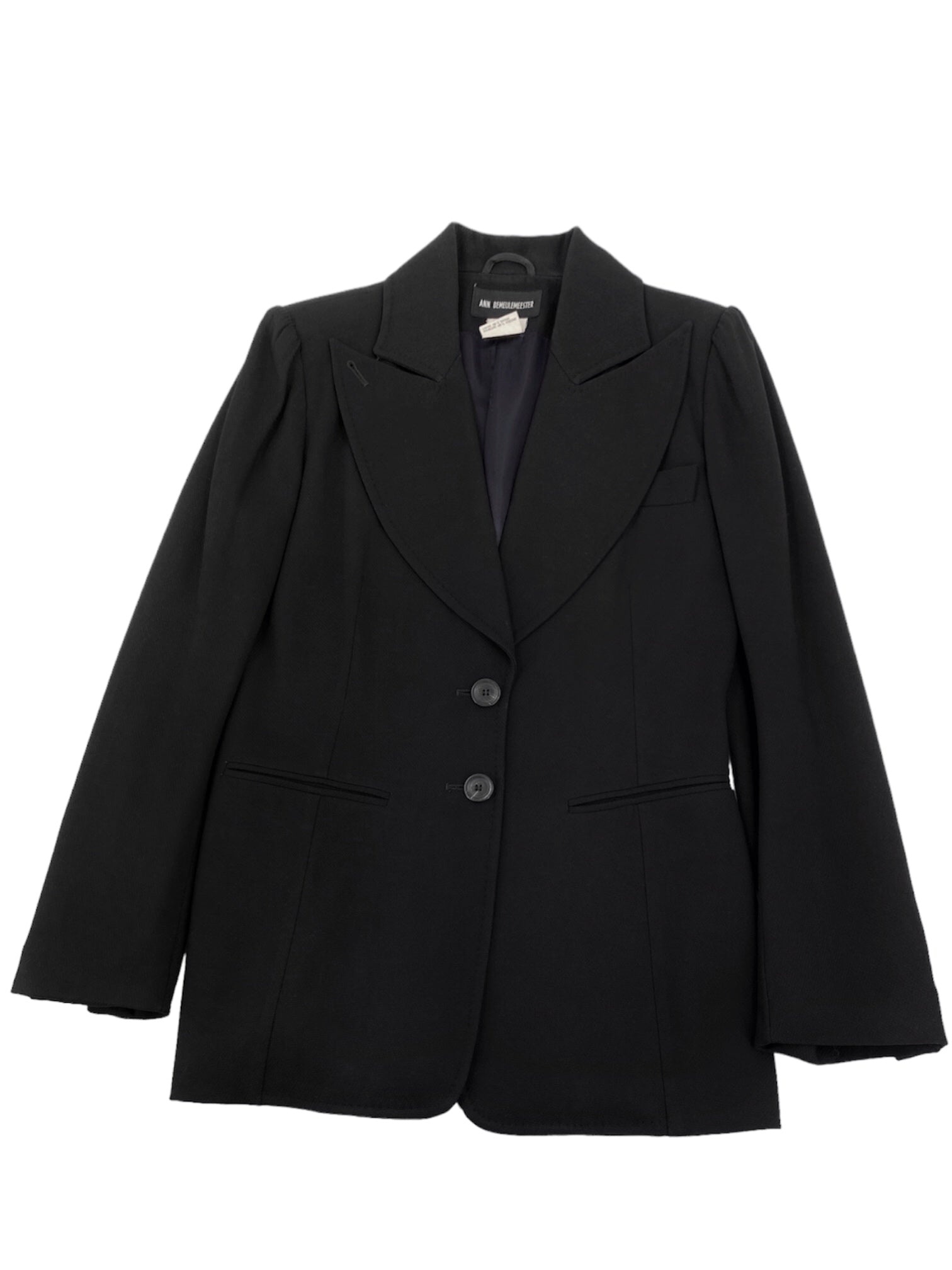 Ann Demeulemeester Fall 1995 Oversized Lapel Wool Blazer 38 - 5