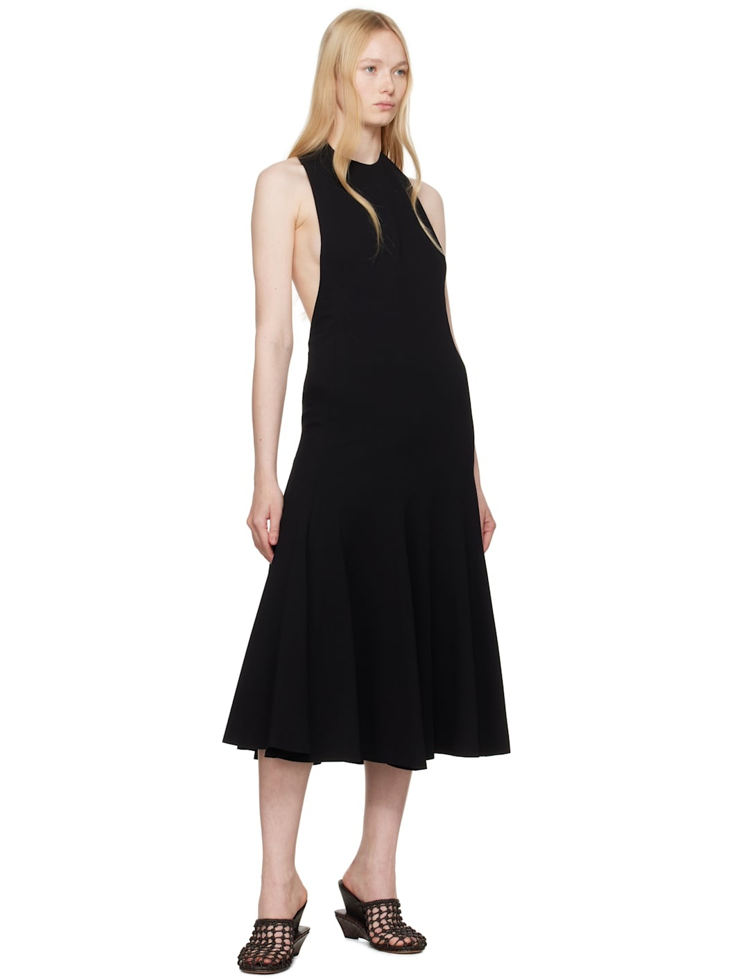 Black La Croisière 'The Favola' Midi Dress - 4