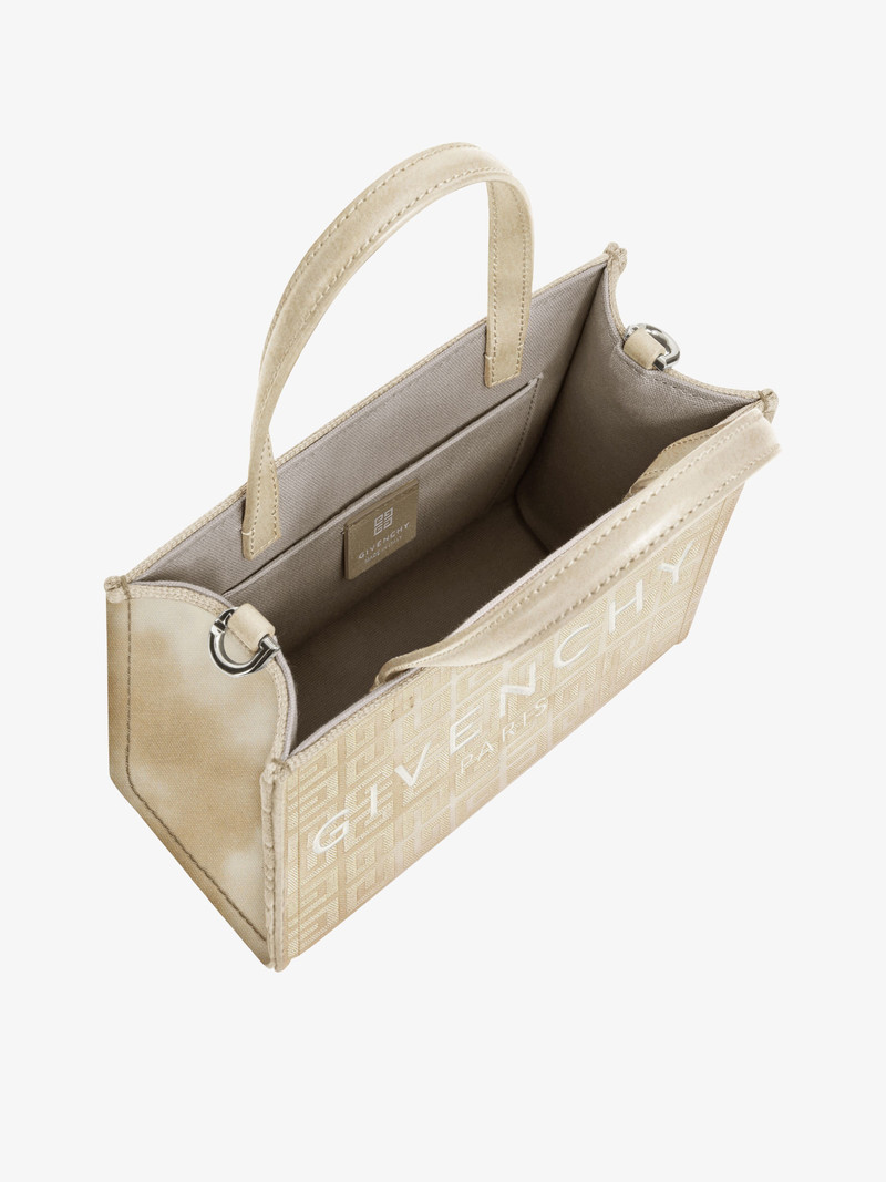 MINI G TOTE SHOPPING BAG IN 4G LUREX EMBROIDERY 5