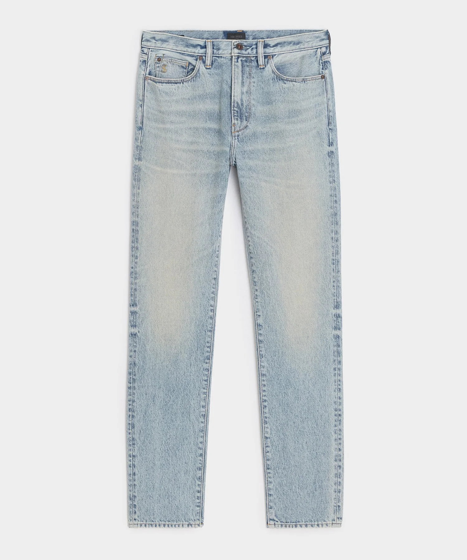 High-Rise Slim Fit Jean in Light Indigo - 1
