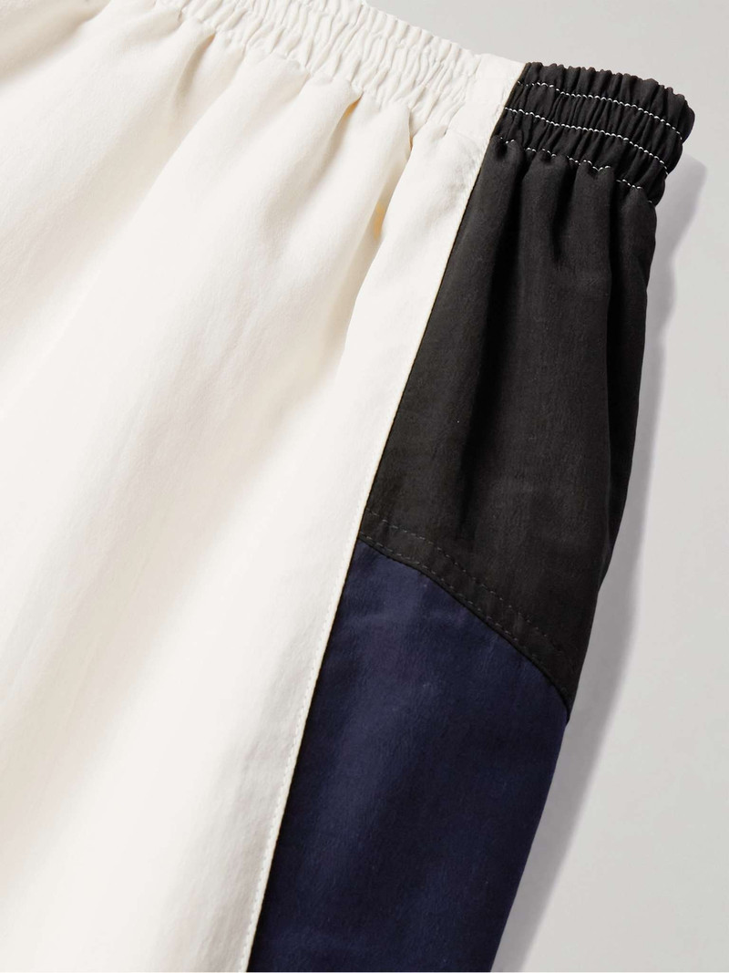 Wide-Leg Colour-Block Cotton-Blend Shell Track Pants 5
