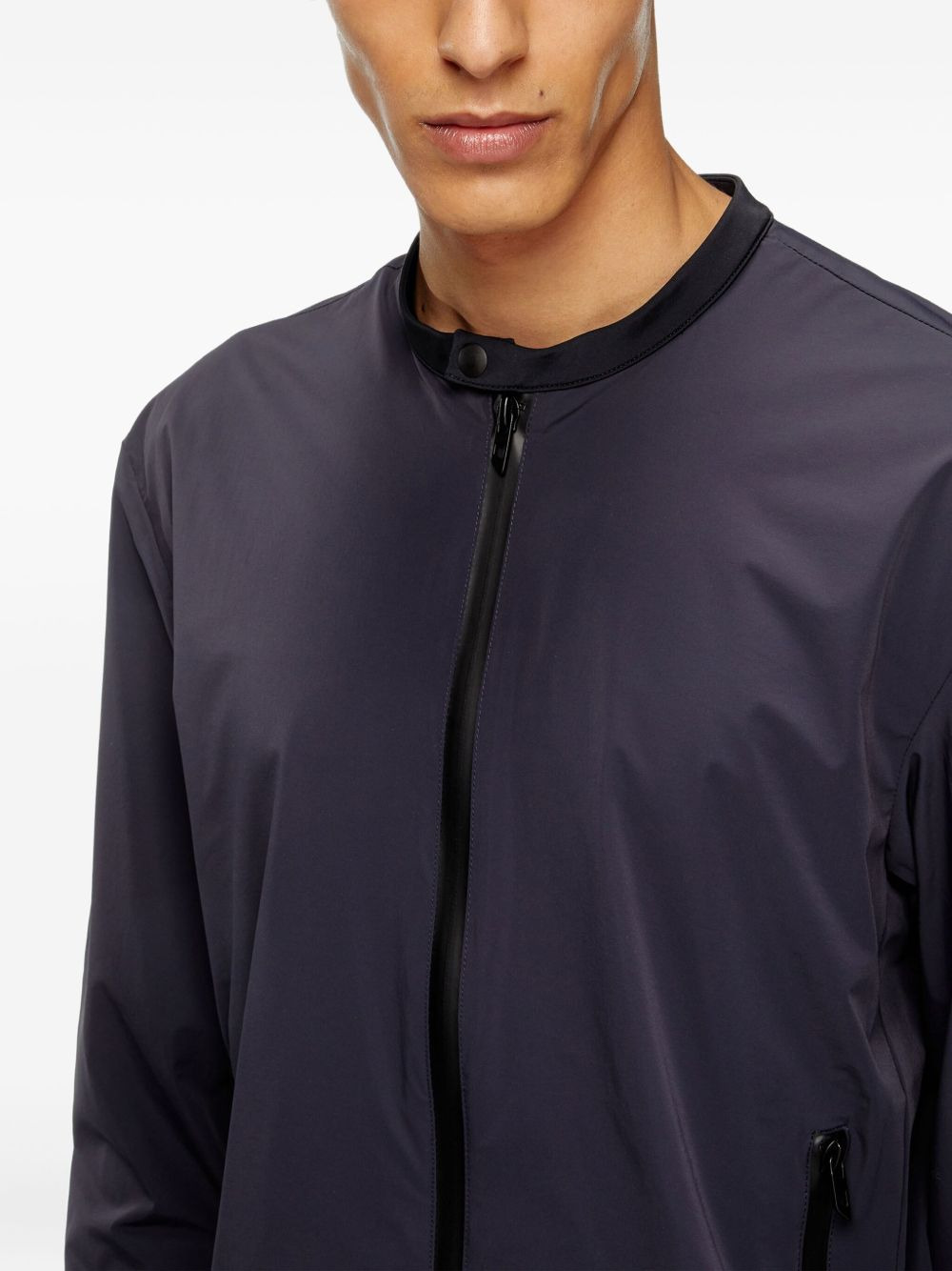zip-fastening bomber jacket - 5