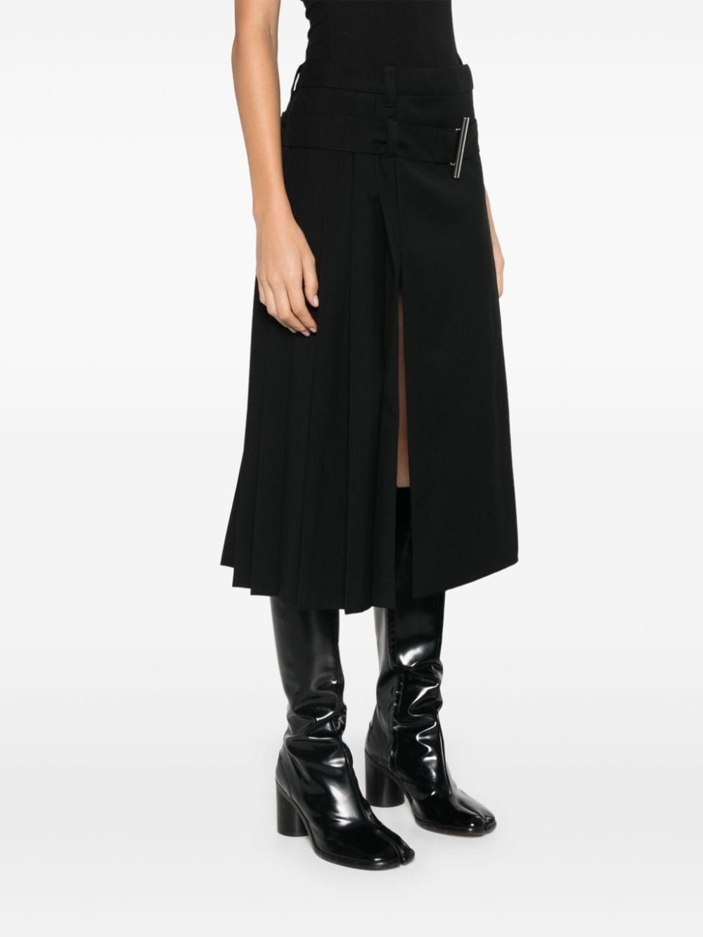 pleated midi skirt - 3