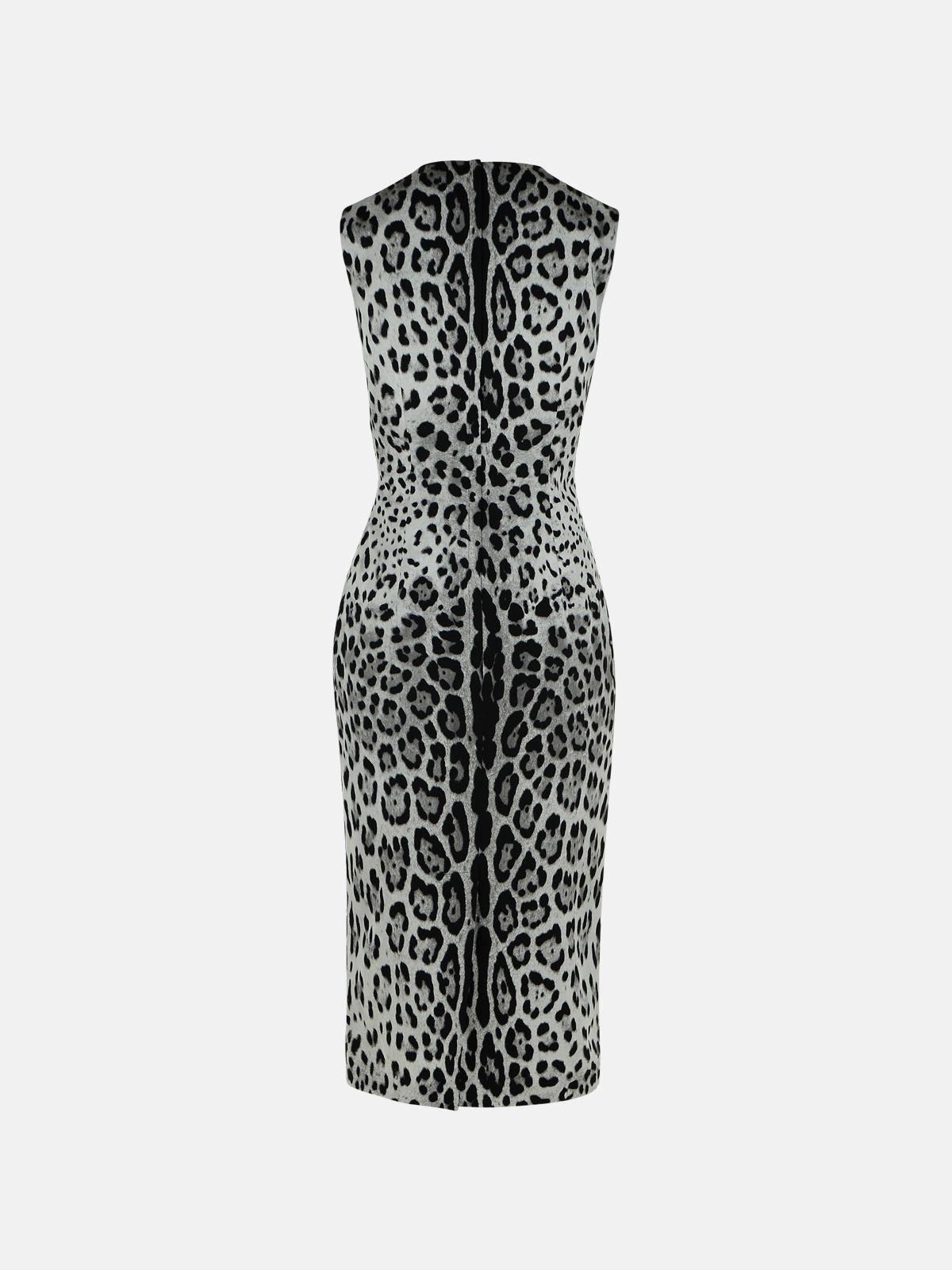 'ANIMALIER' BLACK SILK DRESS - 3