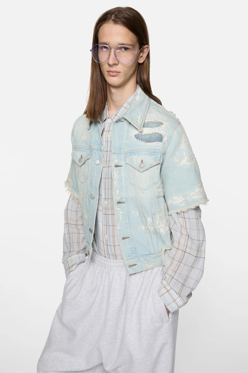 Mended denim jacket - Light blue 4