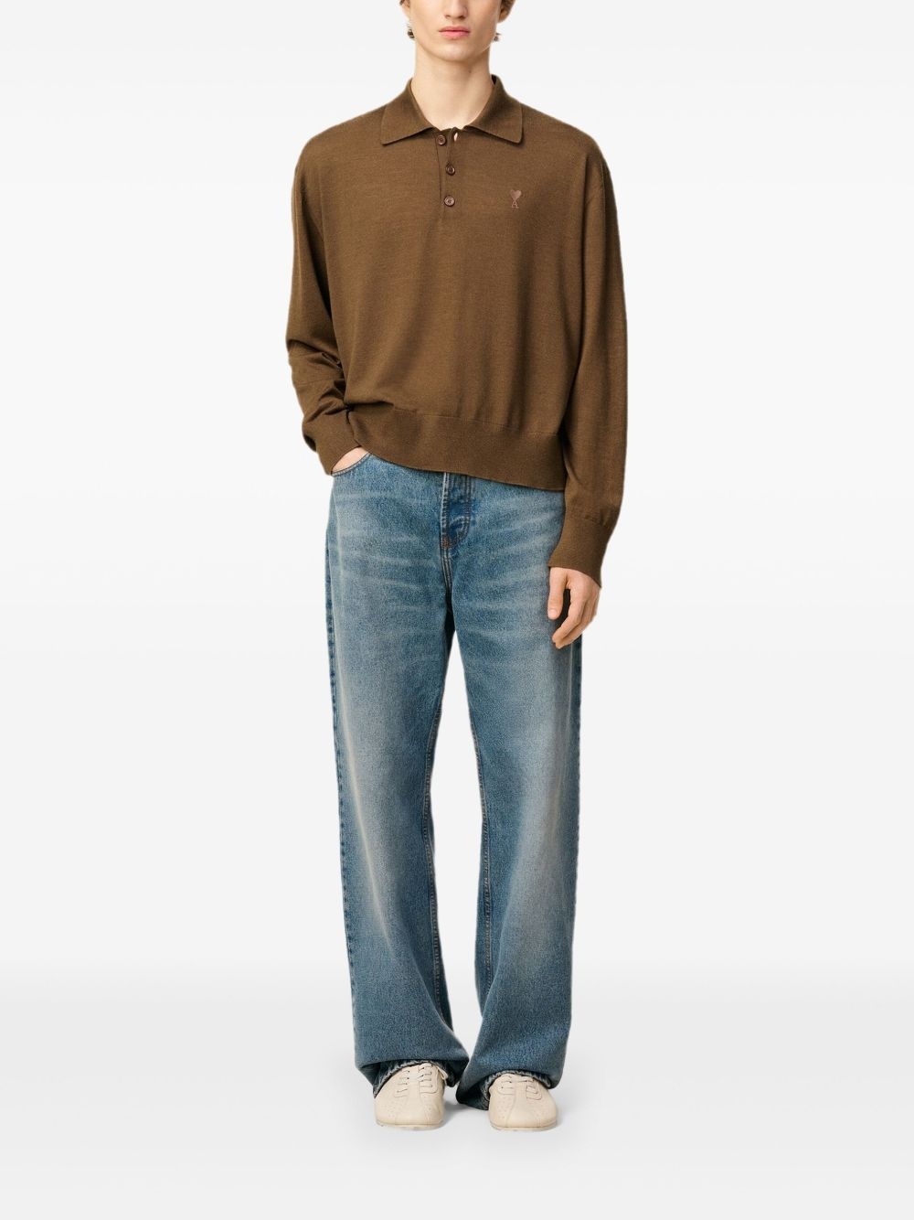 knitted polo shirt - 2