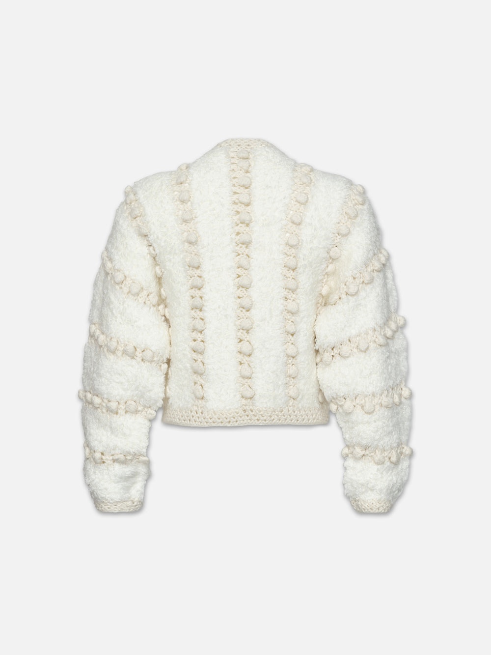 Pom Pom Cardi in Cream - 4