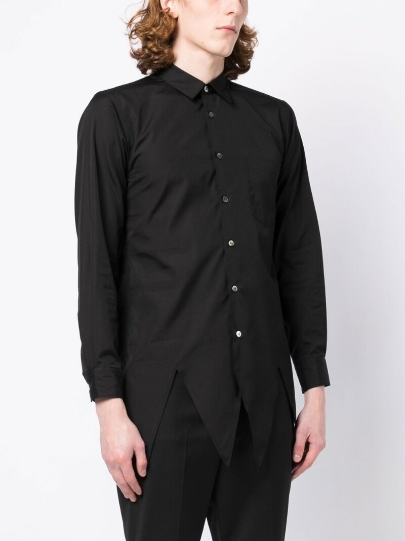 asymmetric cotton shirt - 3
