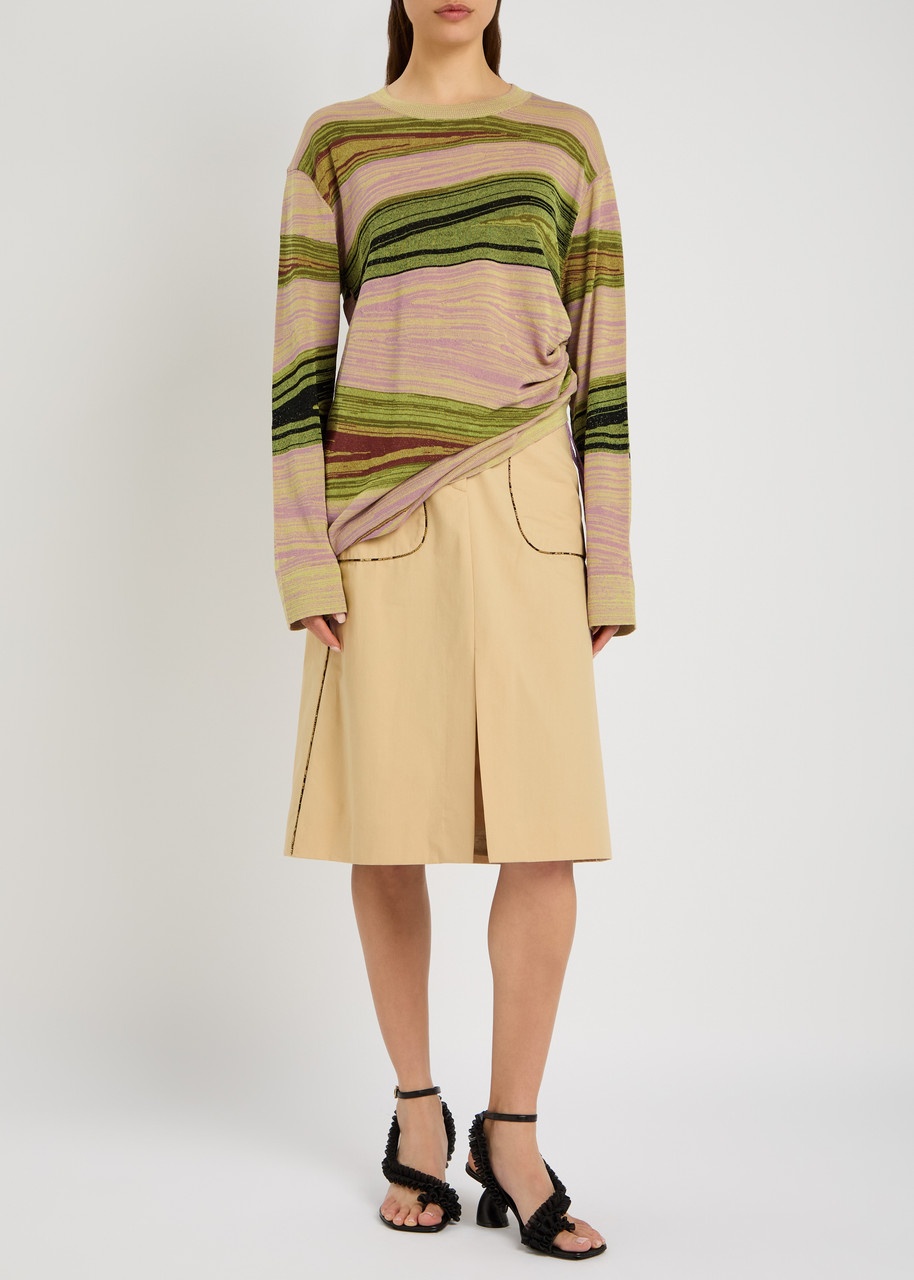 Dries Van Noten Tippi Intarsia Fine-knit Jumper - 4