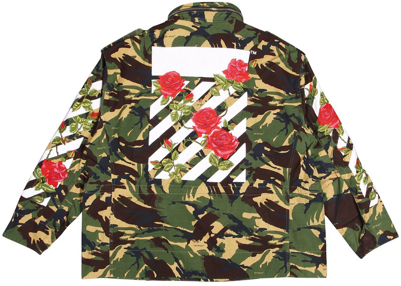 Off-White OFF-WHITE Diagonal Rose Stripes M65 Jacket Camo outlook