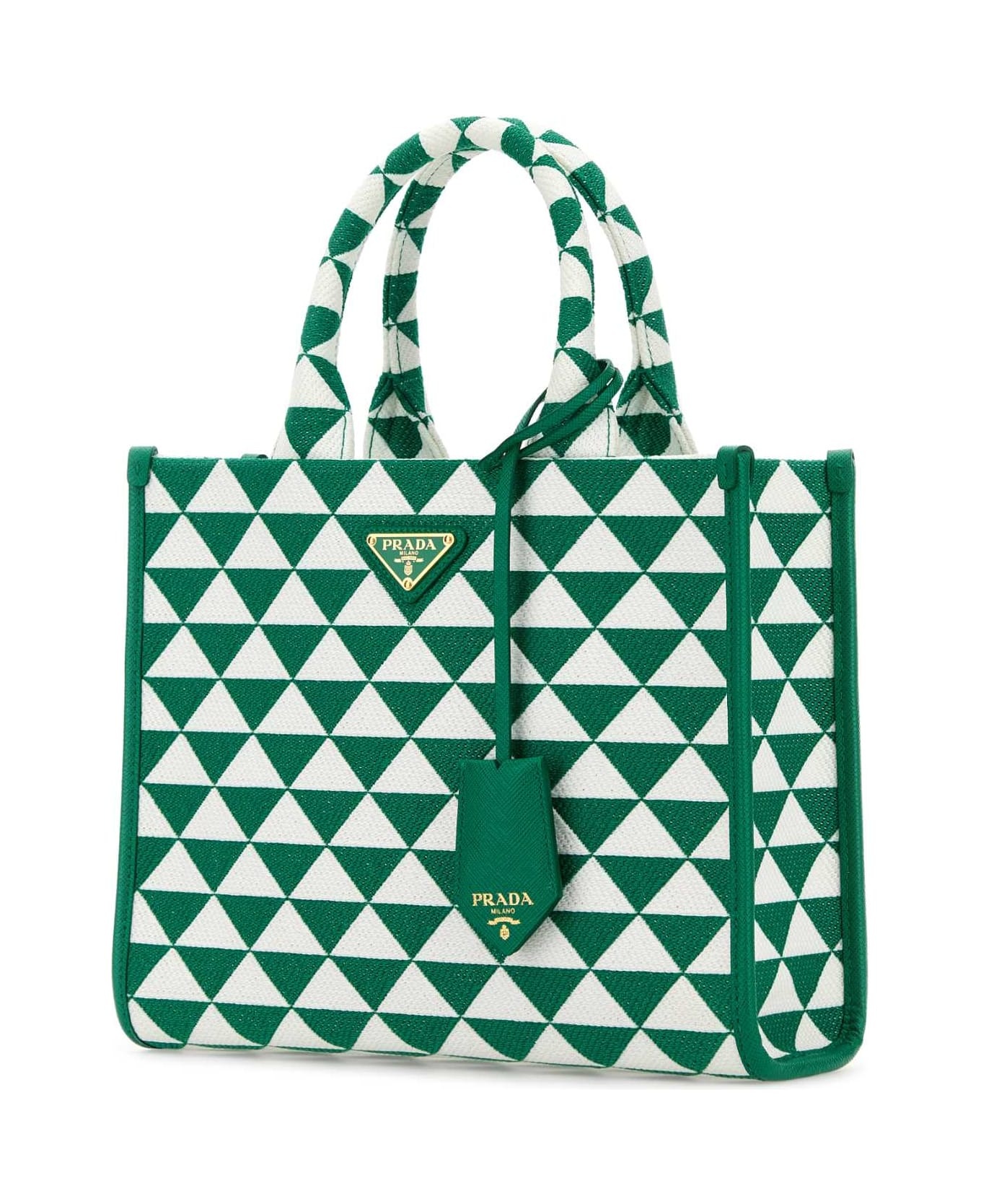Embroidered Fabric Small Symbole Shopping Bag - 2