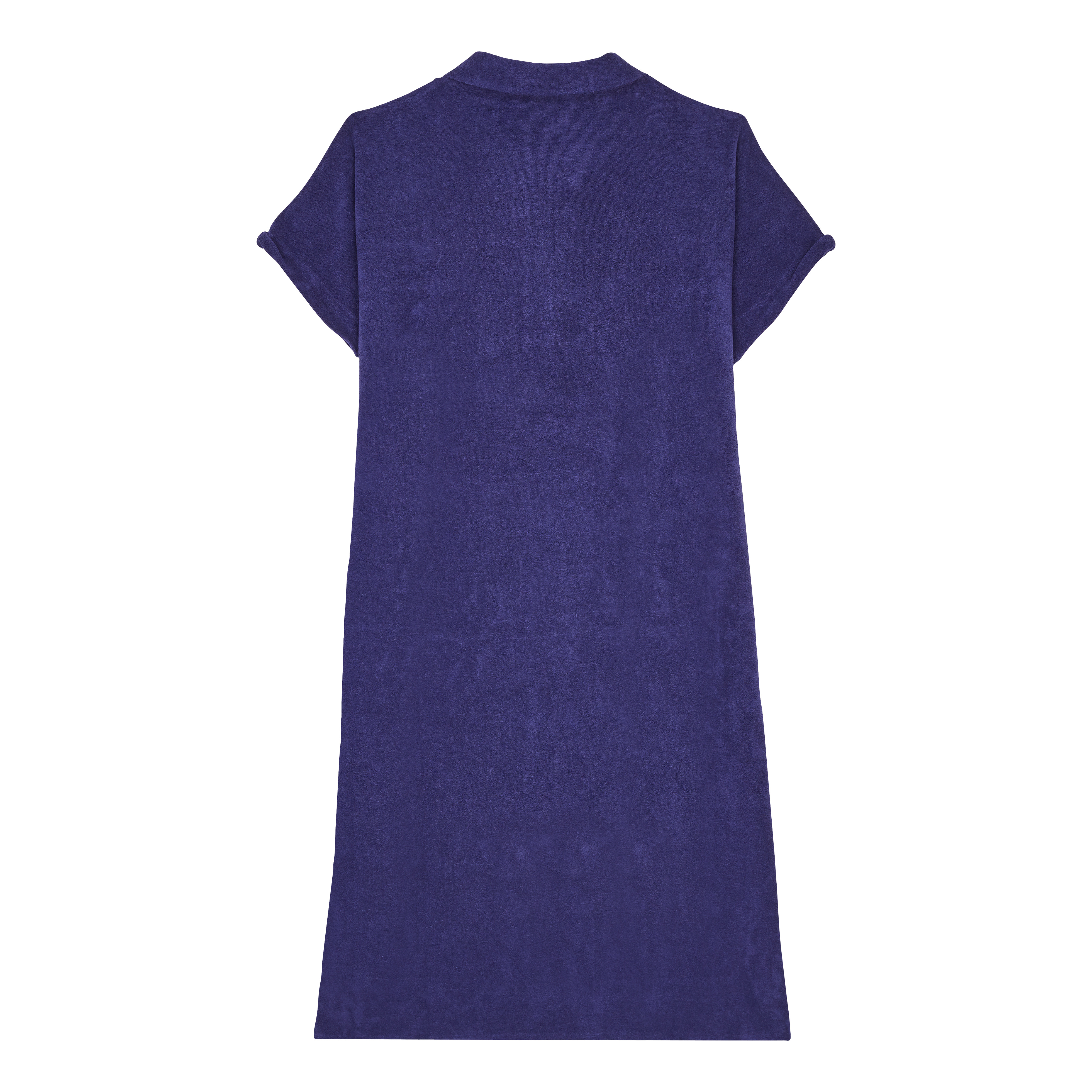 Women Terry Polo Dress Solid - 2