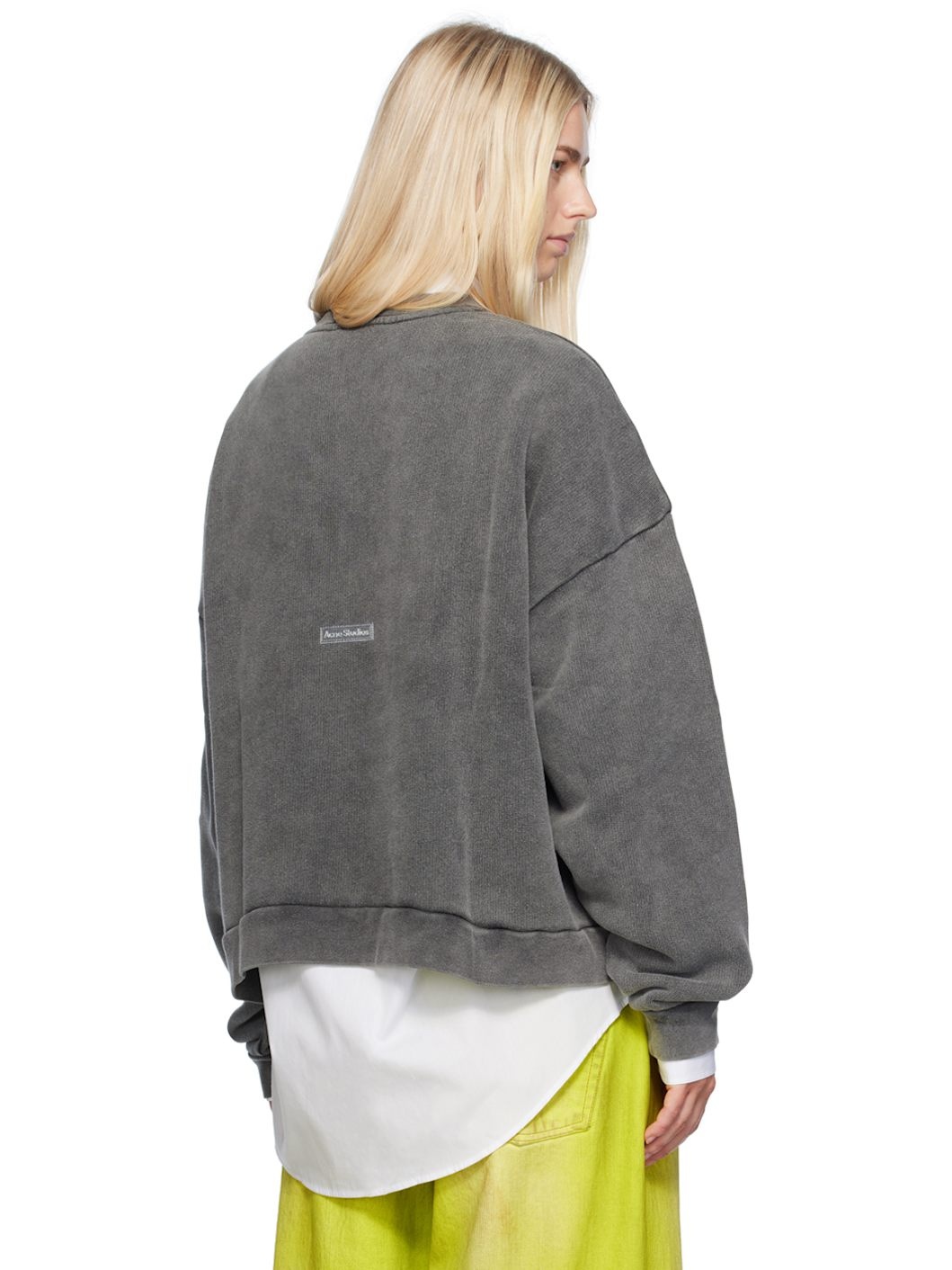 Black Garment-Dyed Sweatshirt - 3