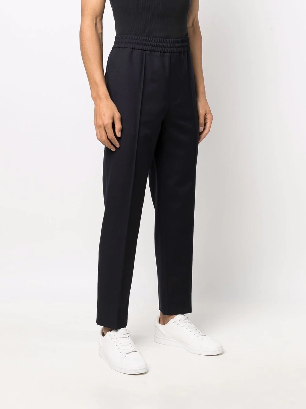 straight-leg wool trousers - 3