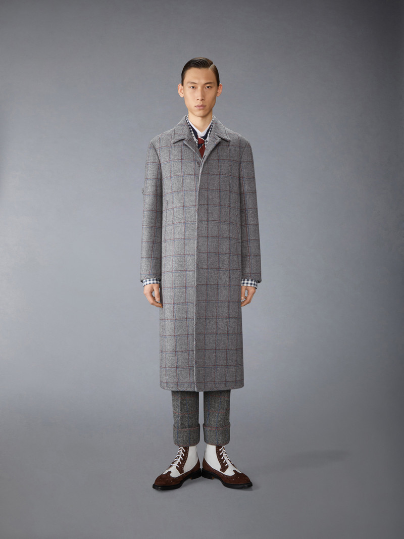 Thom Browne BROWNE 65 ARMBAND BAL COLLAR COAT outlook
