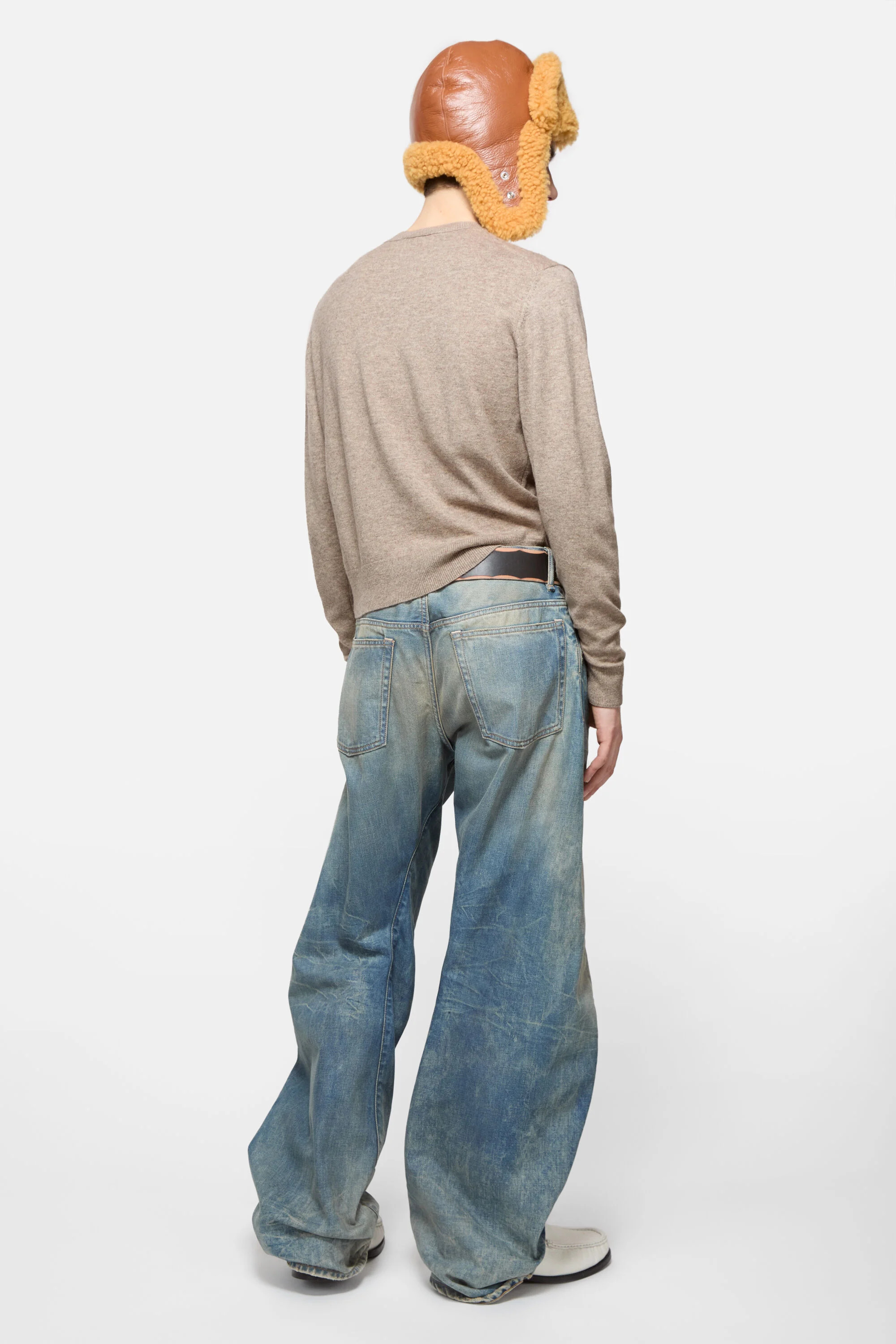 Jumper yak wool - Greige melange - 3