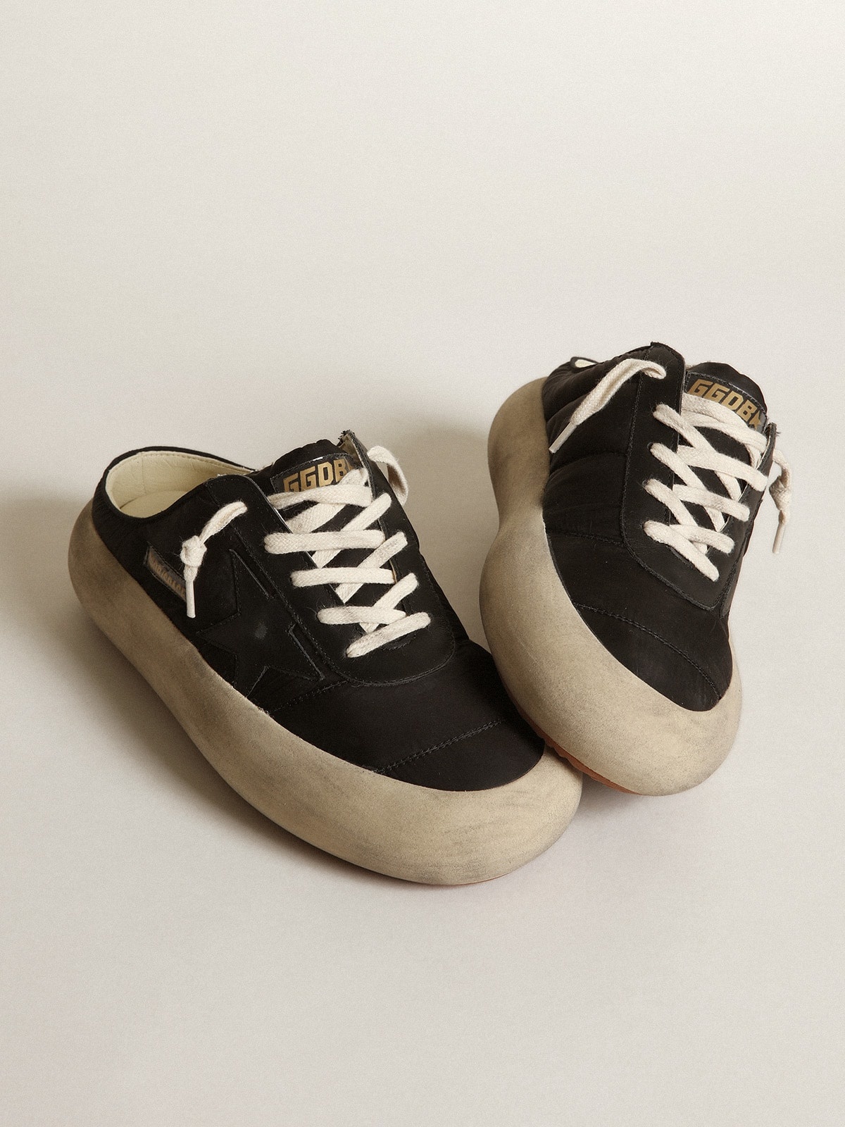Women's Space-Star Sabots with leather star and shearling lining - 2