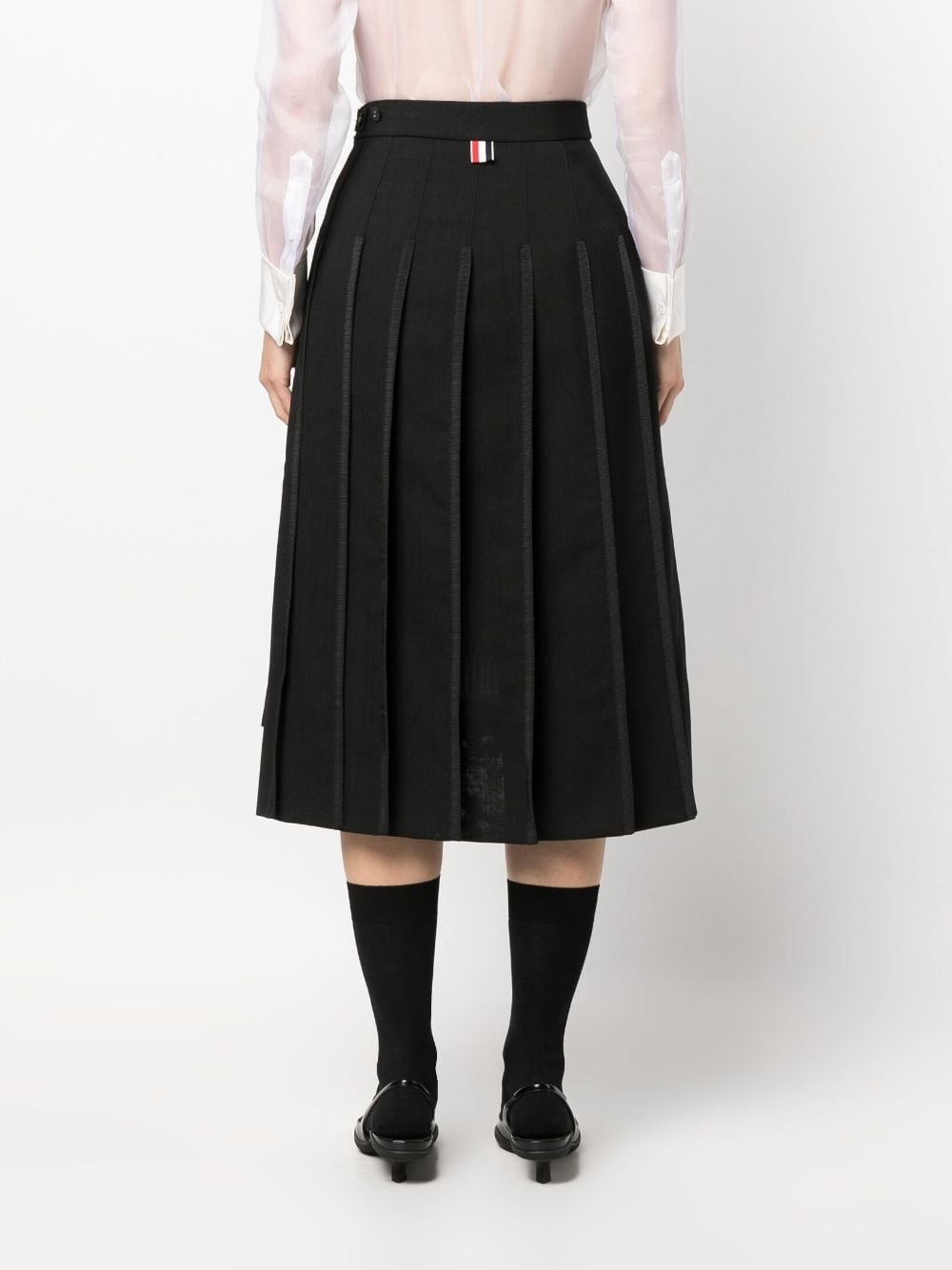 high-waisted pleated skirt - 4