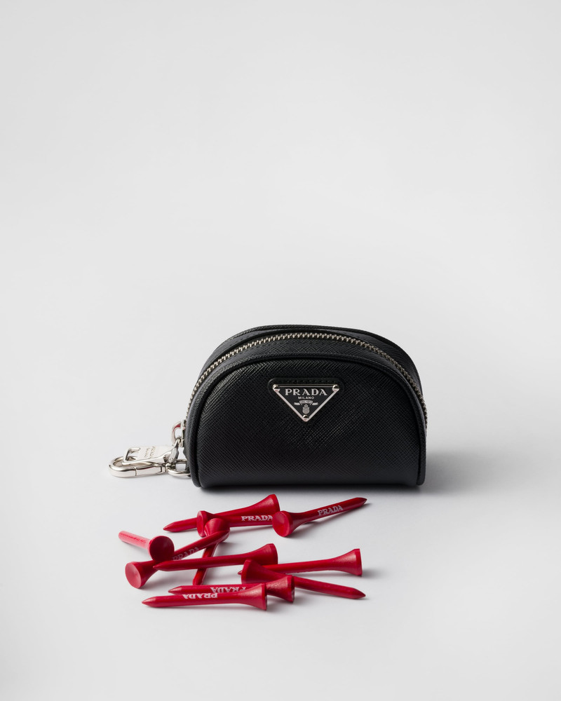 Saffiano leather golf tee case 1