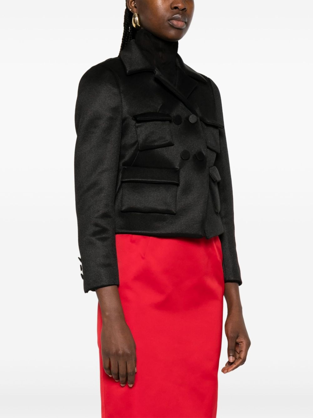 cropped blazer - 3