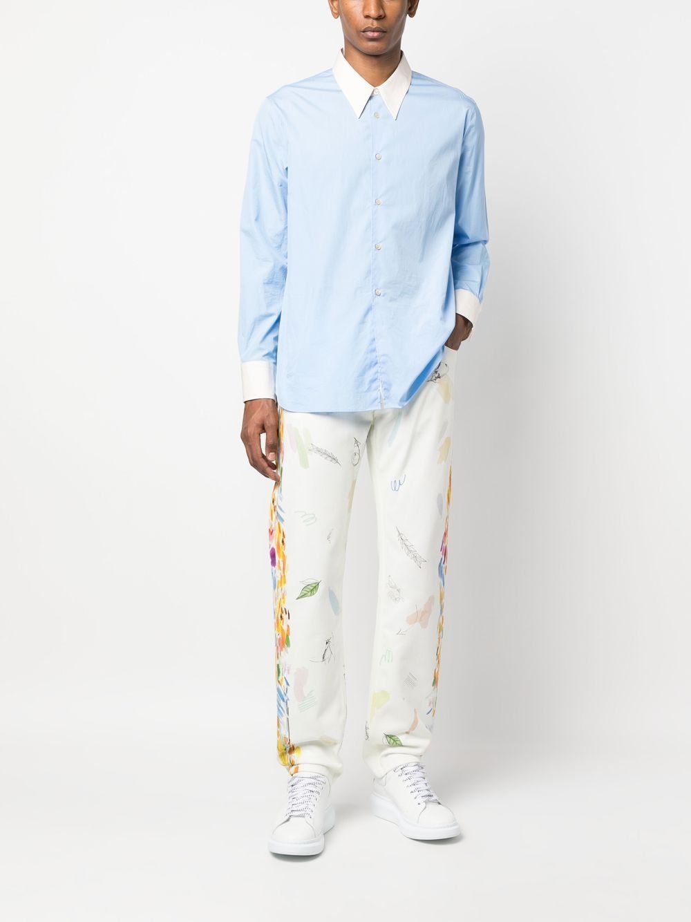 graphic-print straight-leg jeans - 2