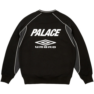 PALACE Palace x Umbro Warm Up Crew 'Black' outlook