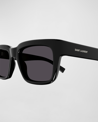 SAINT LAURENT Men's SL 615 Plastic Rectangle Sunglasses outlook