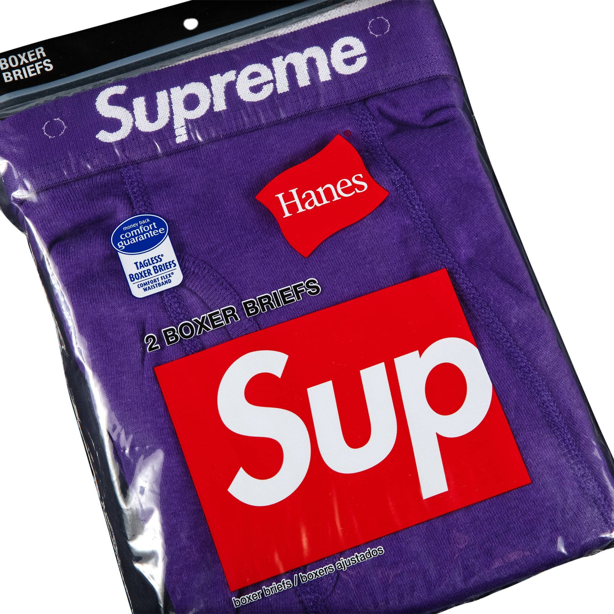 Supreme x Hanes Boxer Briefs (2 Pack) 'Purple' - 2