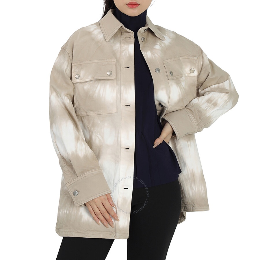 Stella Mccartney Ladies Safari Oversized Tie-dye Denim Jacket - 6