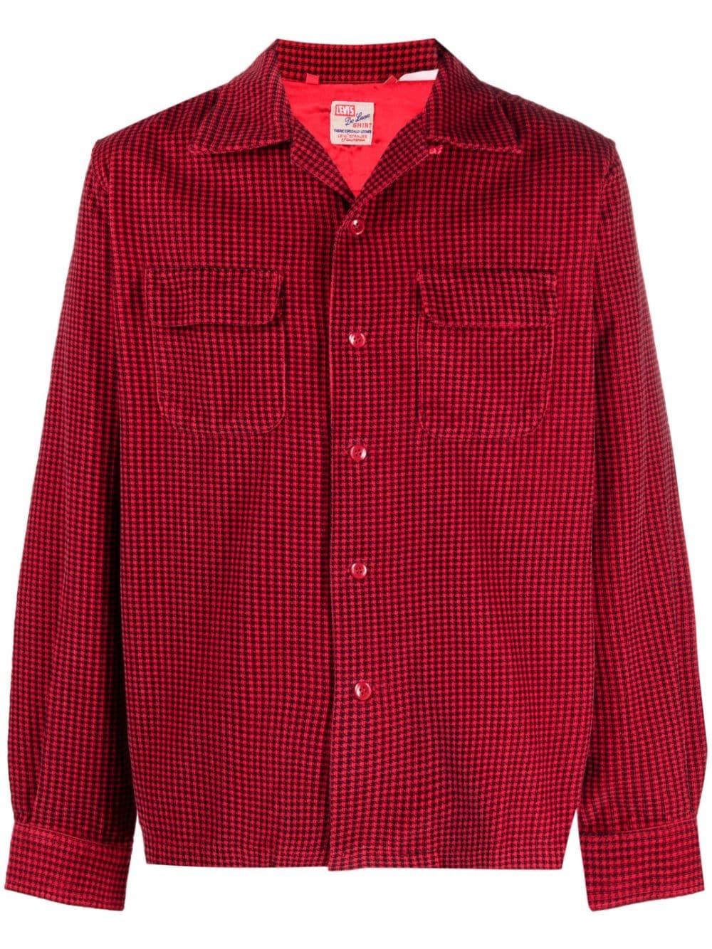 oversized dogtooth shirt - 1