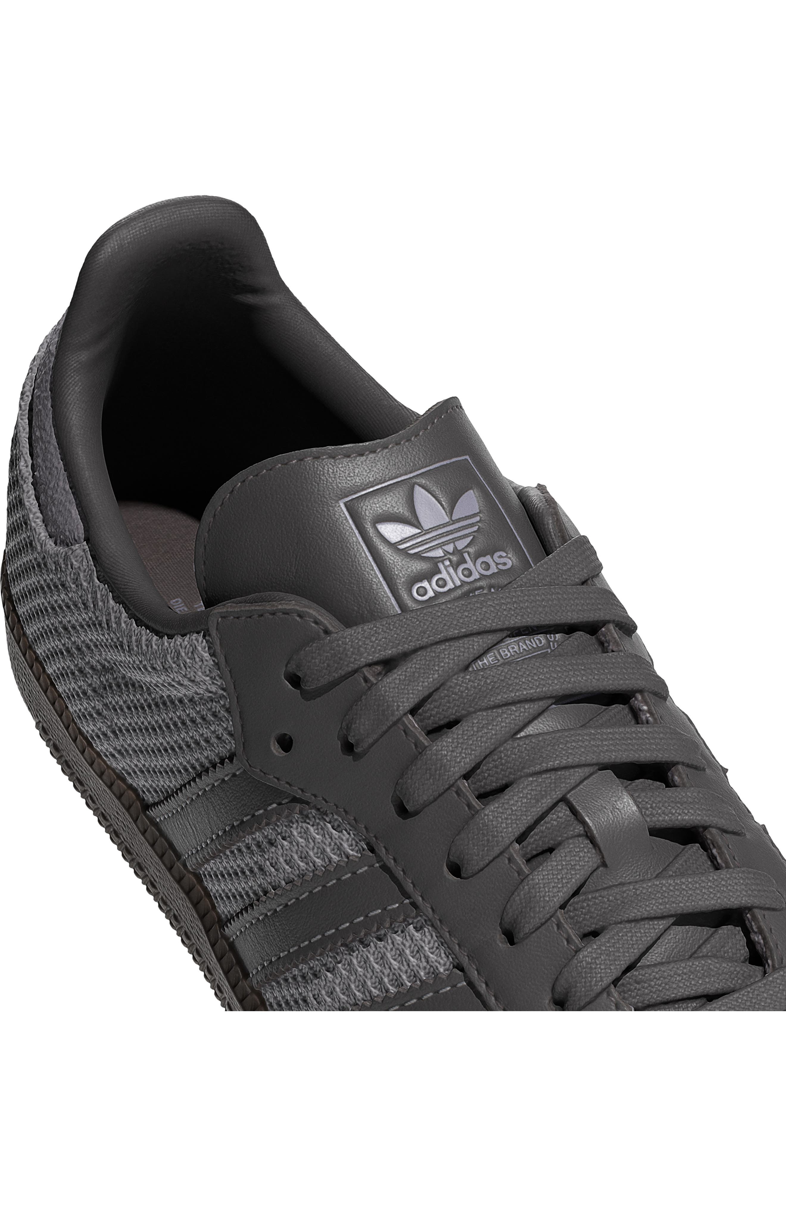 adidas Samba OG Sneaker in Glory Grey/Charcoal/Gum at Nordstrom - 7