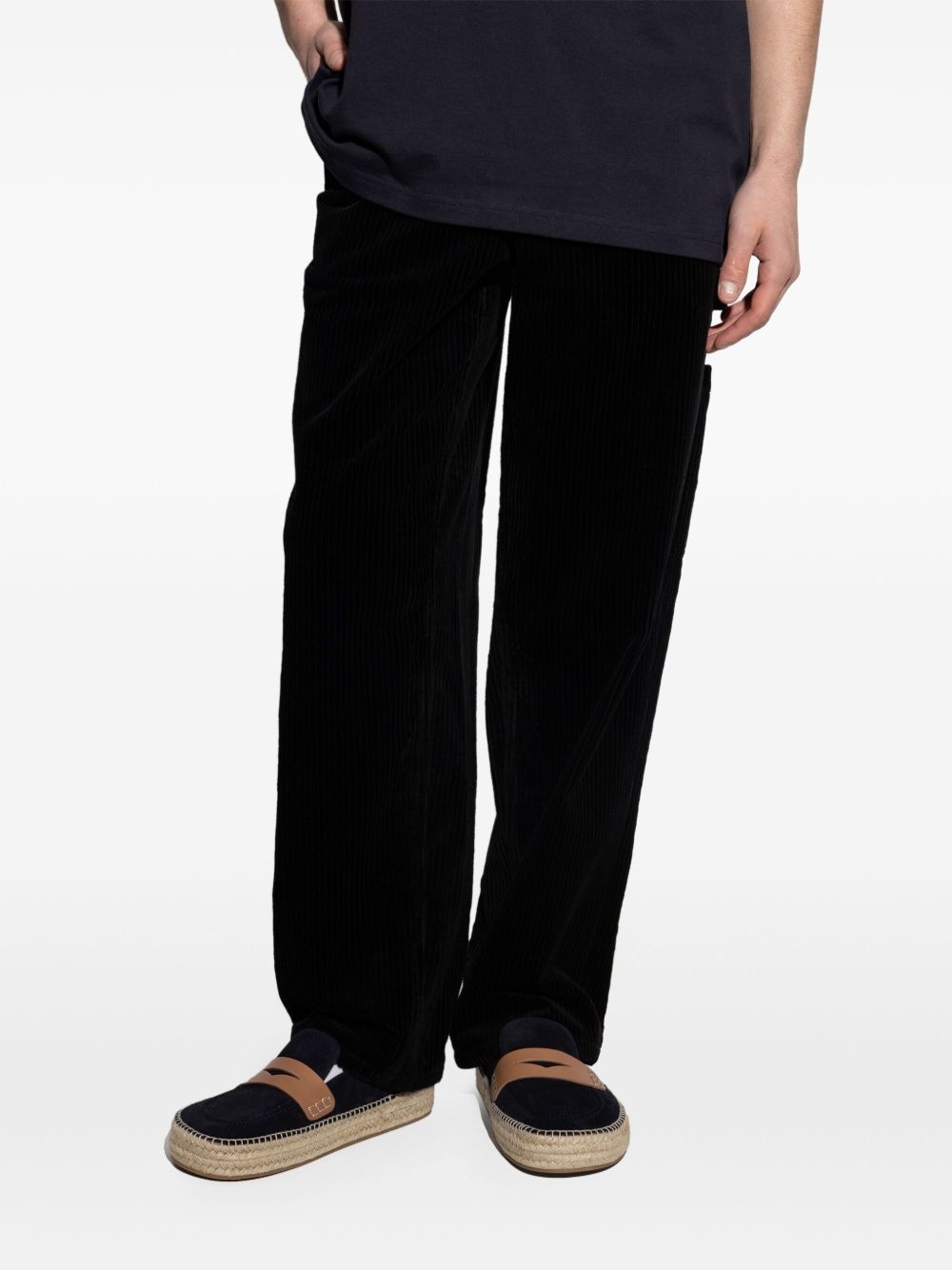 corduroy straight trousers - 3
