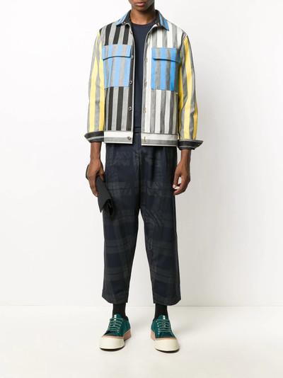 Marni cropped checked trousers outlook