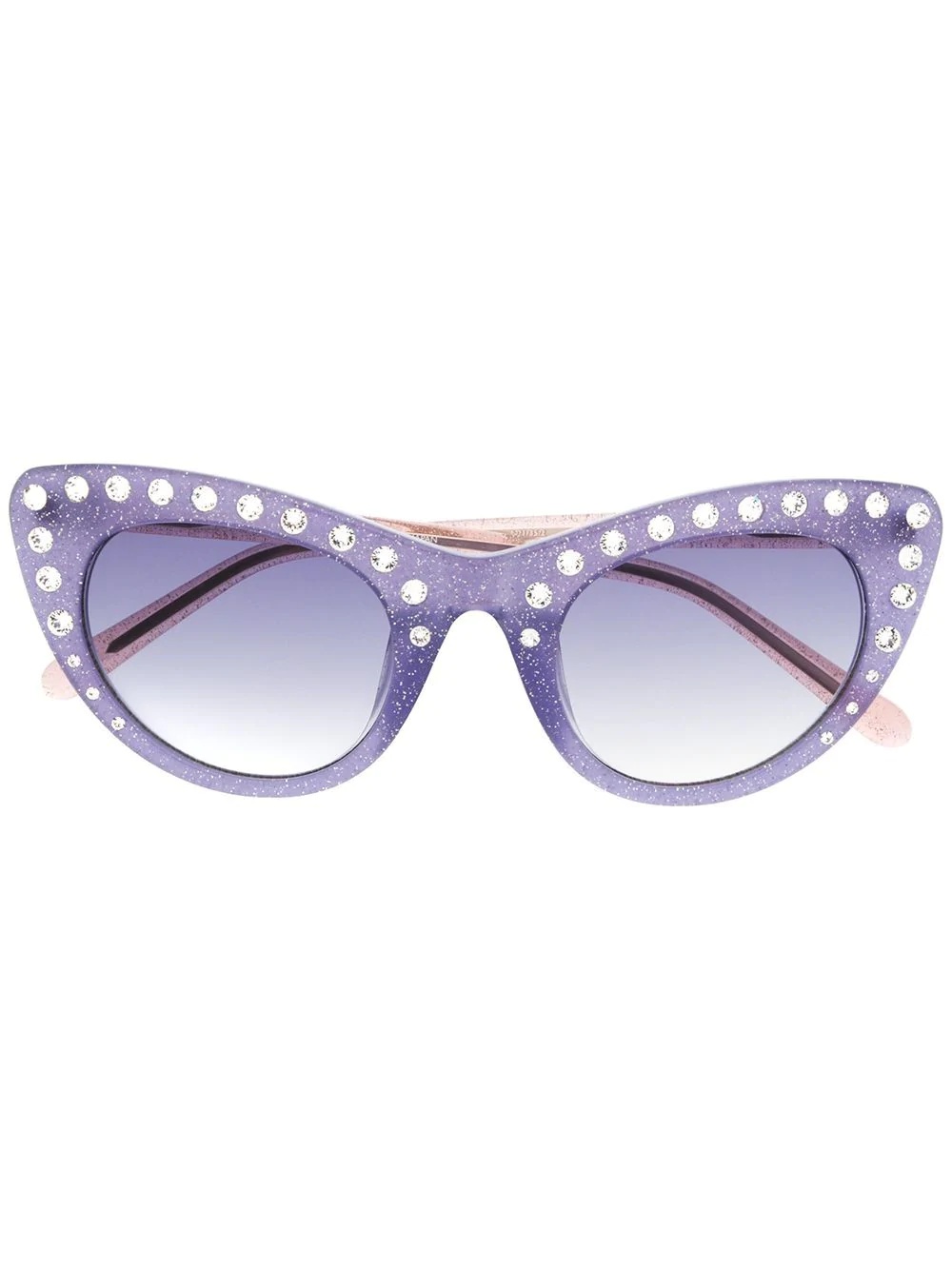 crystal-embellished cat-eye sunglasses - 1