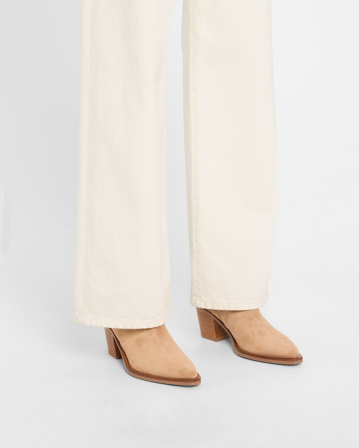 Maven Suede Buckle Western Booties - 2
