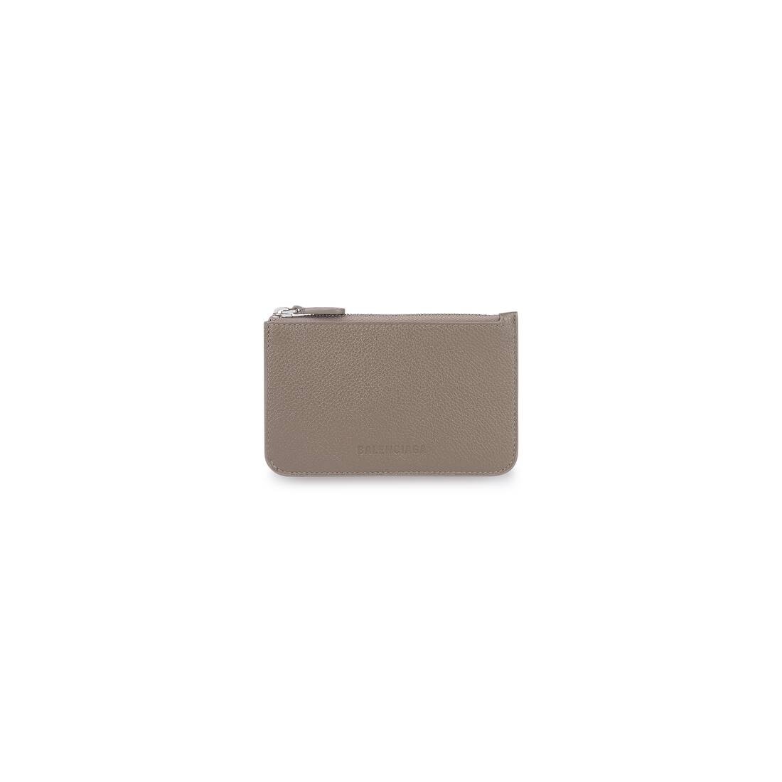 Essential Long Coin And Card Holder in Beige - 1