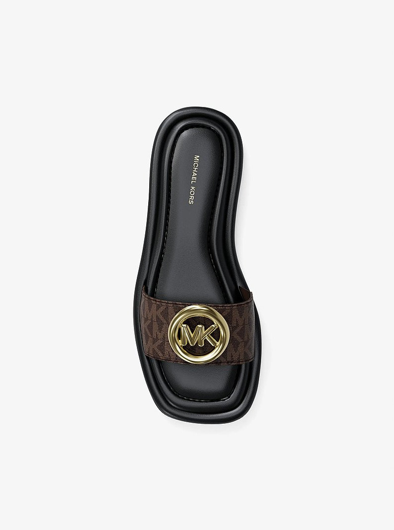 Milan Signature Logo Slide Sandal 5