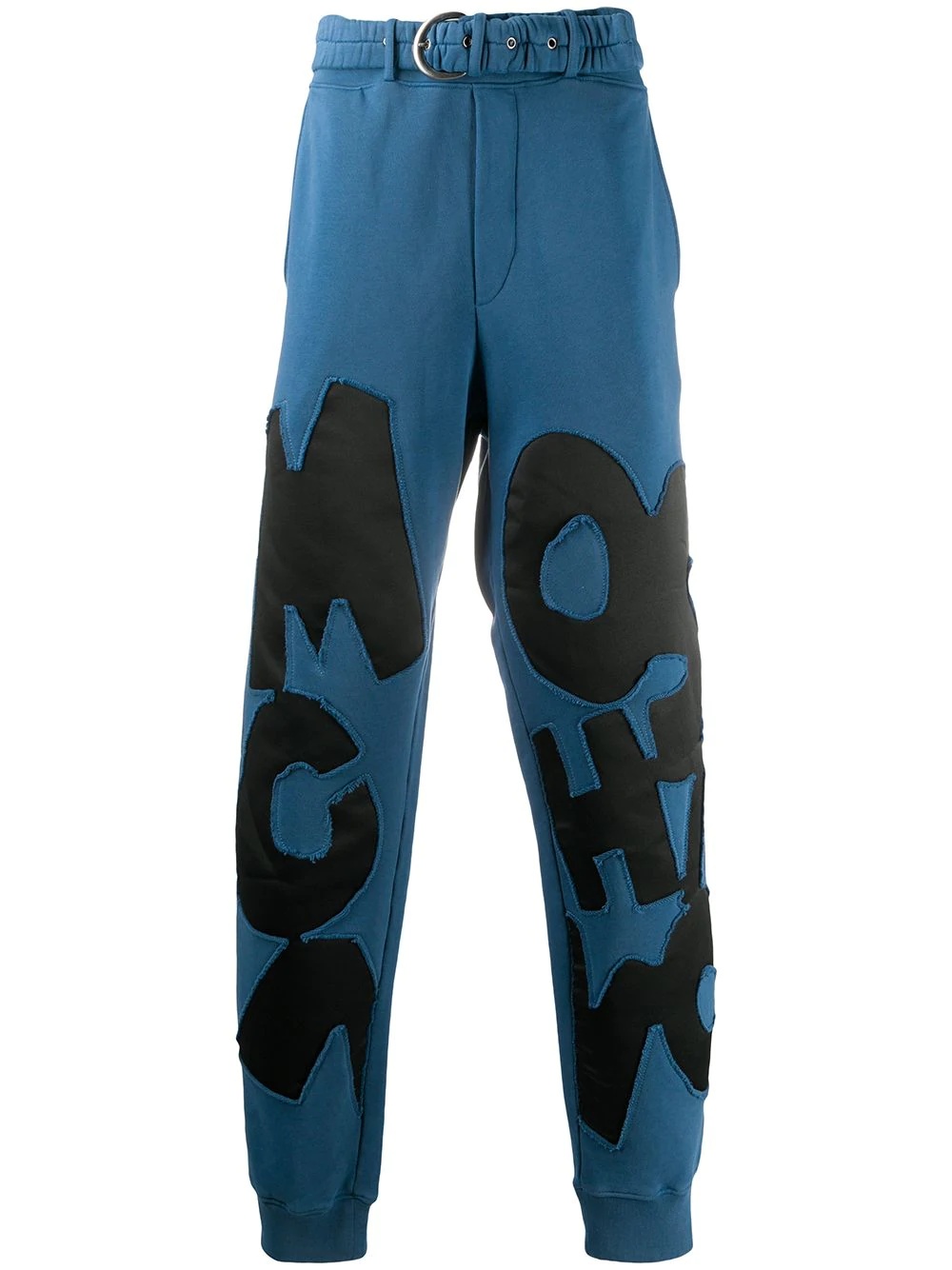 appliqué-logo belted tracksuit bottoms - 1